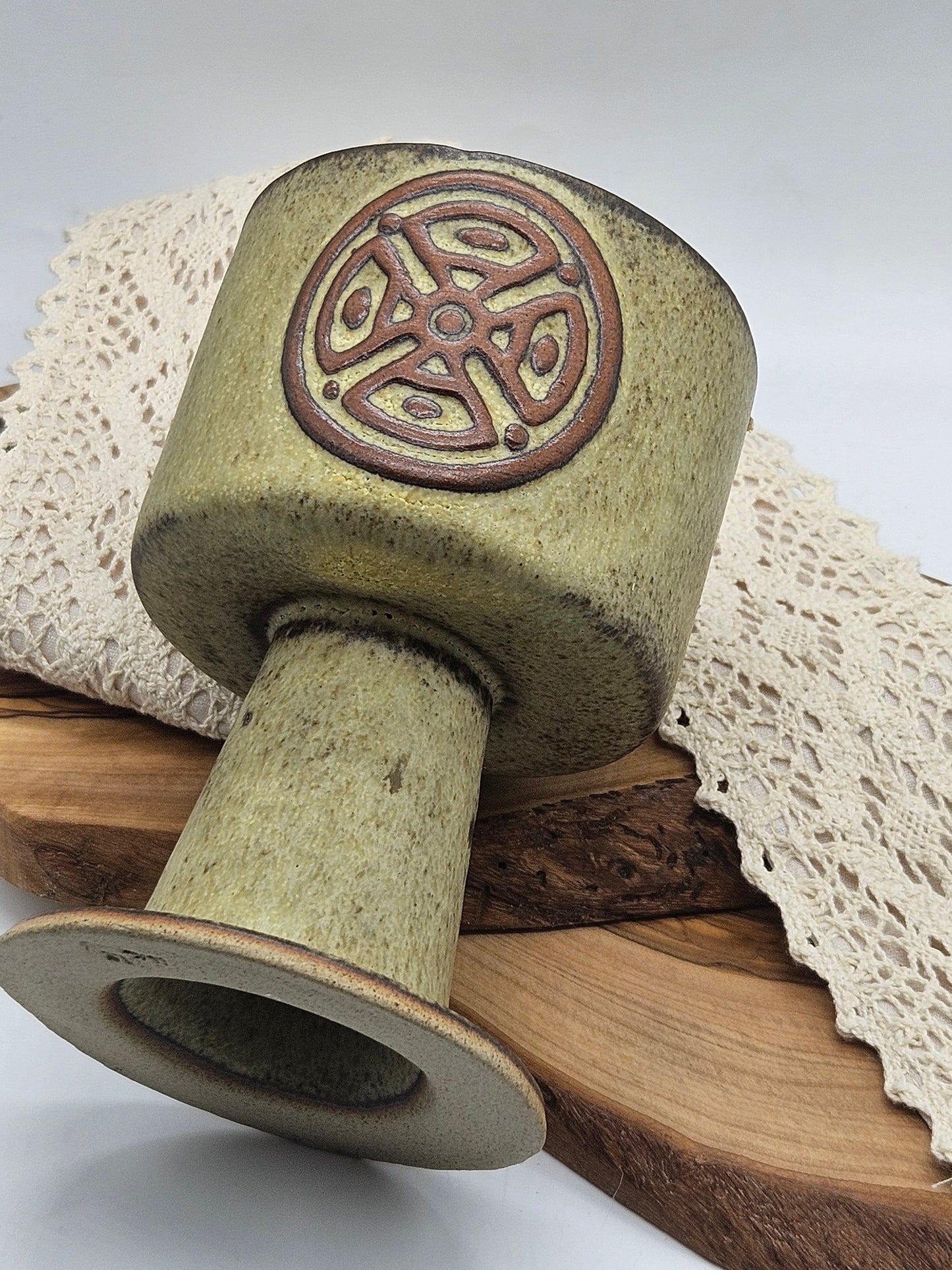 Vintage Medieval Style Goblet, Studio Pottery