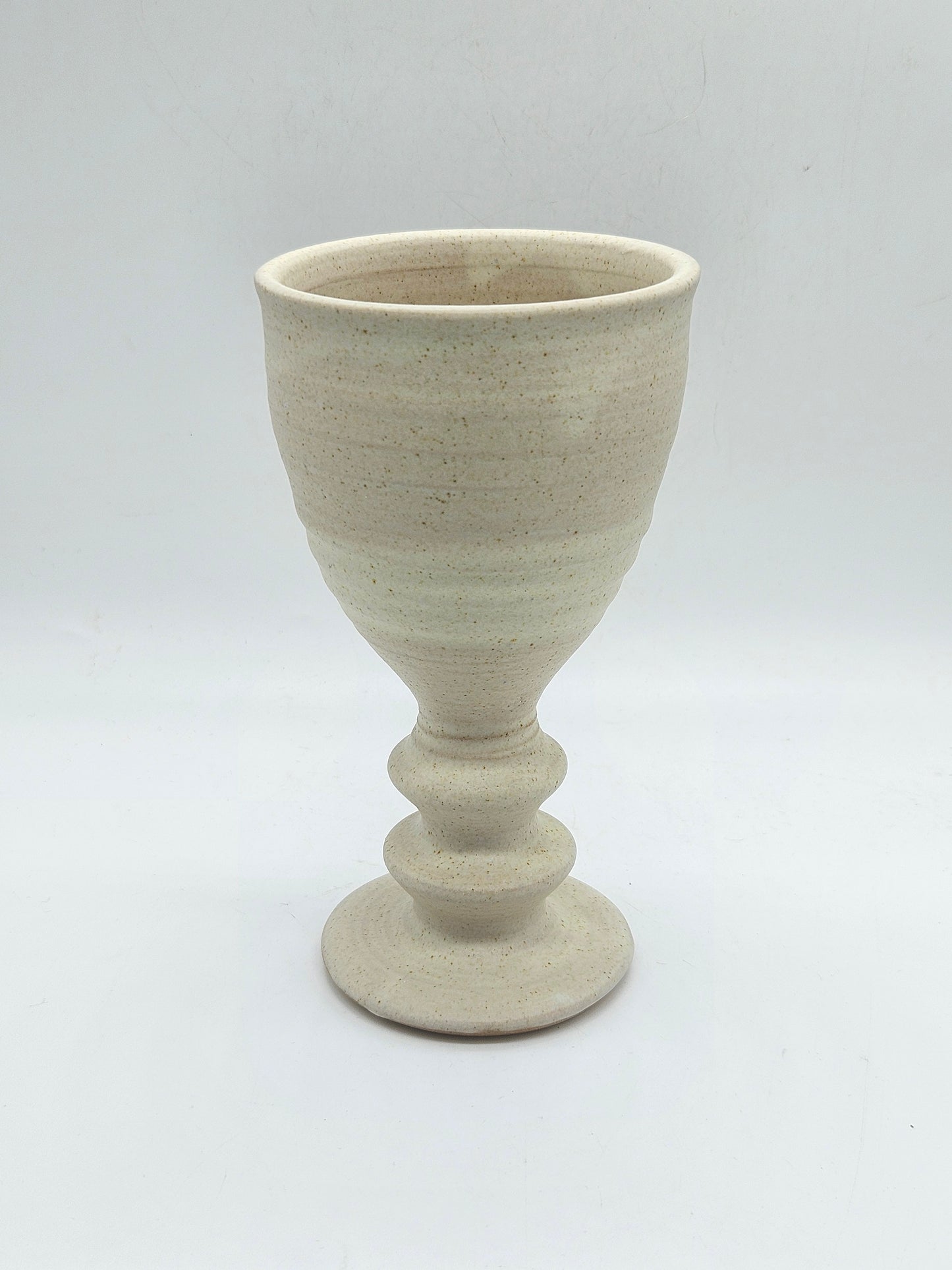 Vintage Large Medieval Style Goblet, Canterbury Pottery