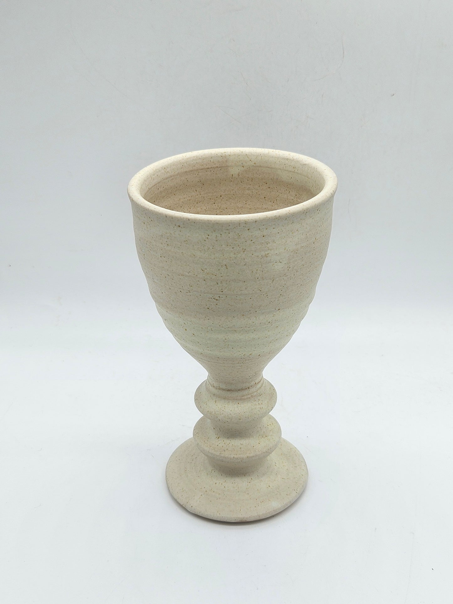Vintage Large Medieval Style Goblet, Canterbury Pottery