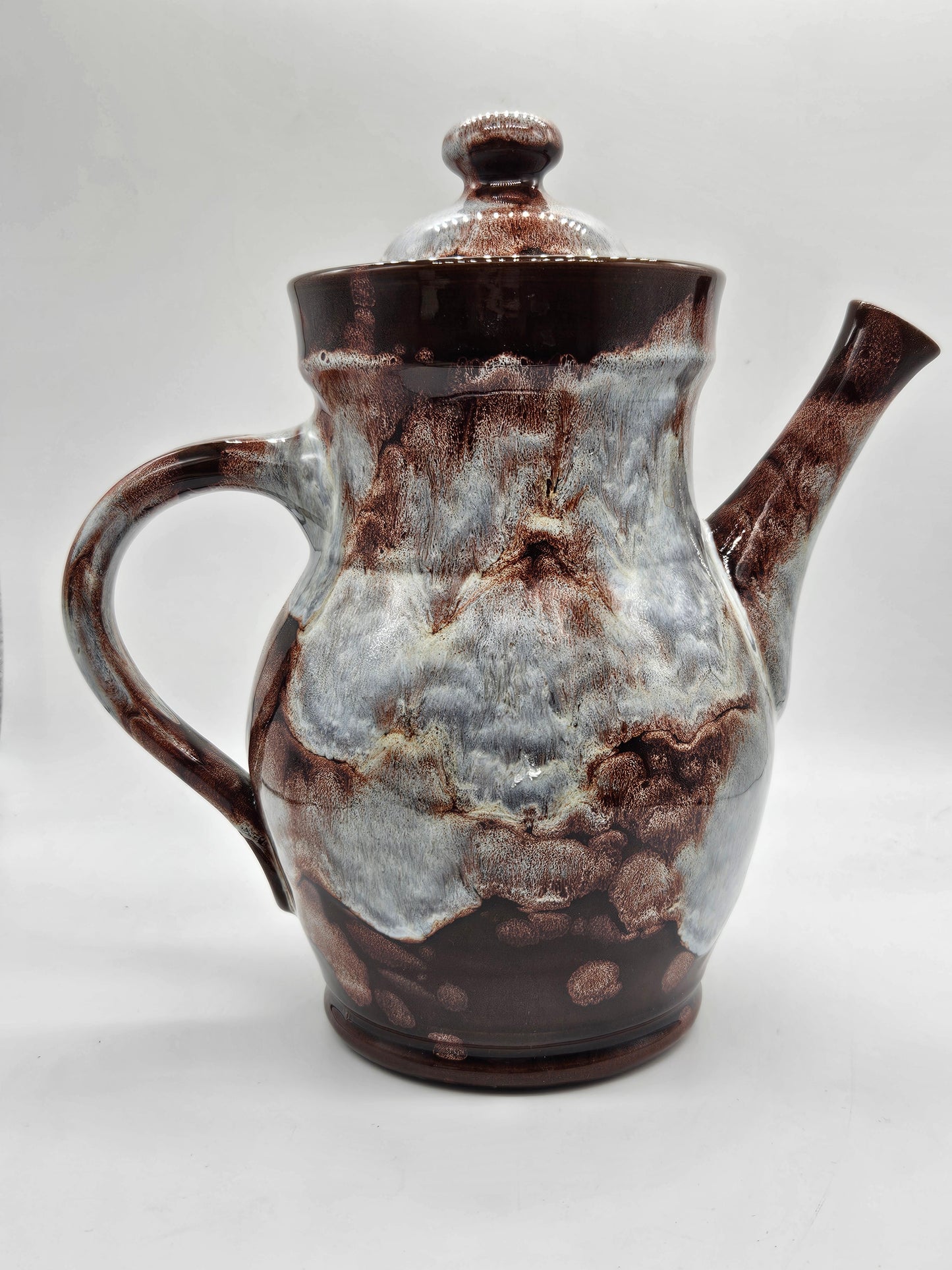 Vintage hand-made glazed Tea Pot, Evenny Pottery, Wales