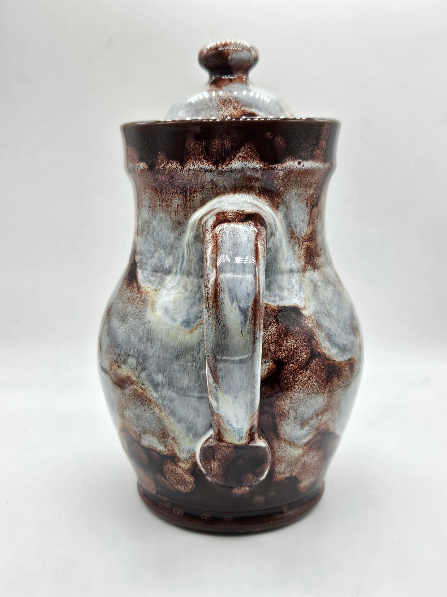 Vintage hand-made glazed Tea Pot, Evenny Pottery, Wales