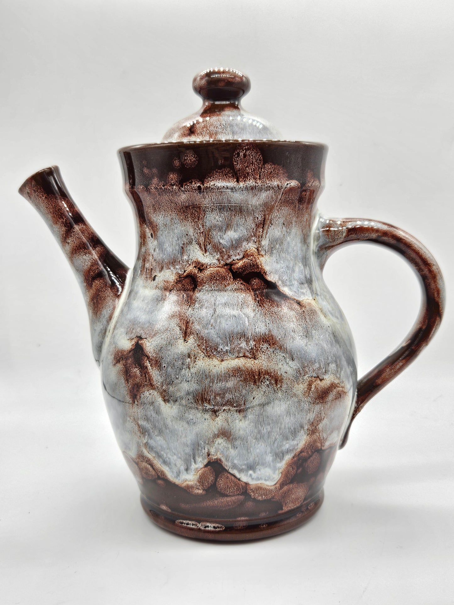 Vintage hand-made glazed Tea Pot, Evenny Pottery, Wales