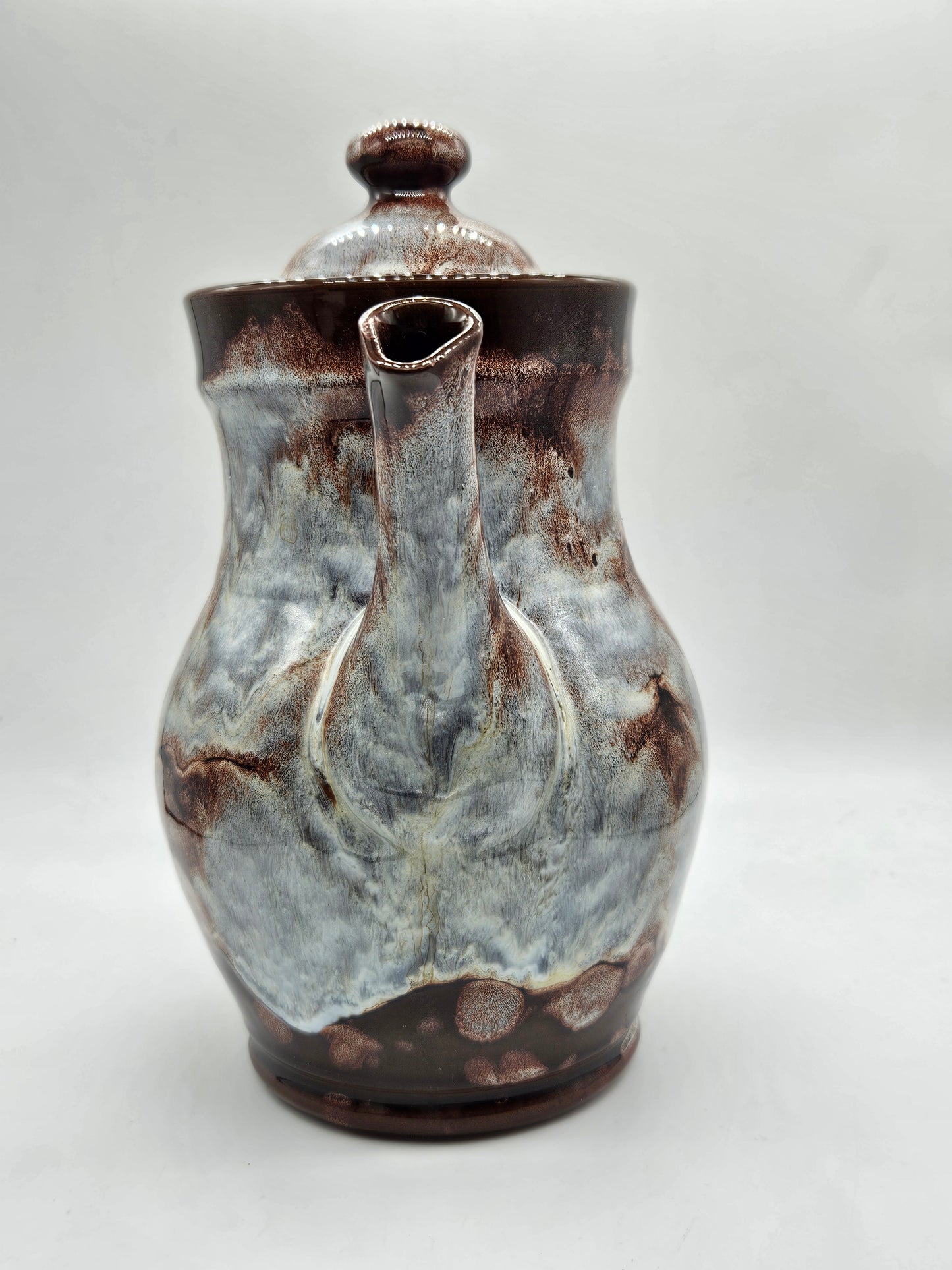 Vintage hand-made glazed Tea Pot, Evenny Pottery, Wales