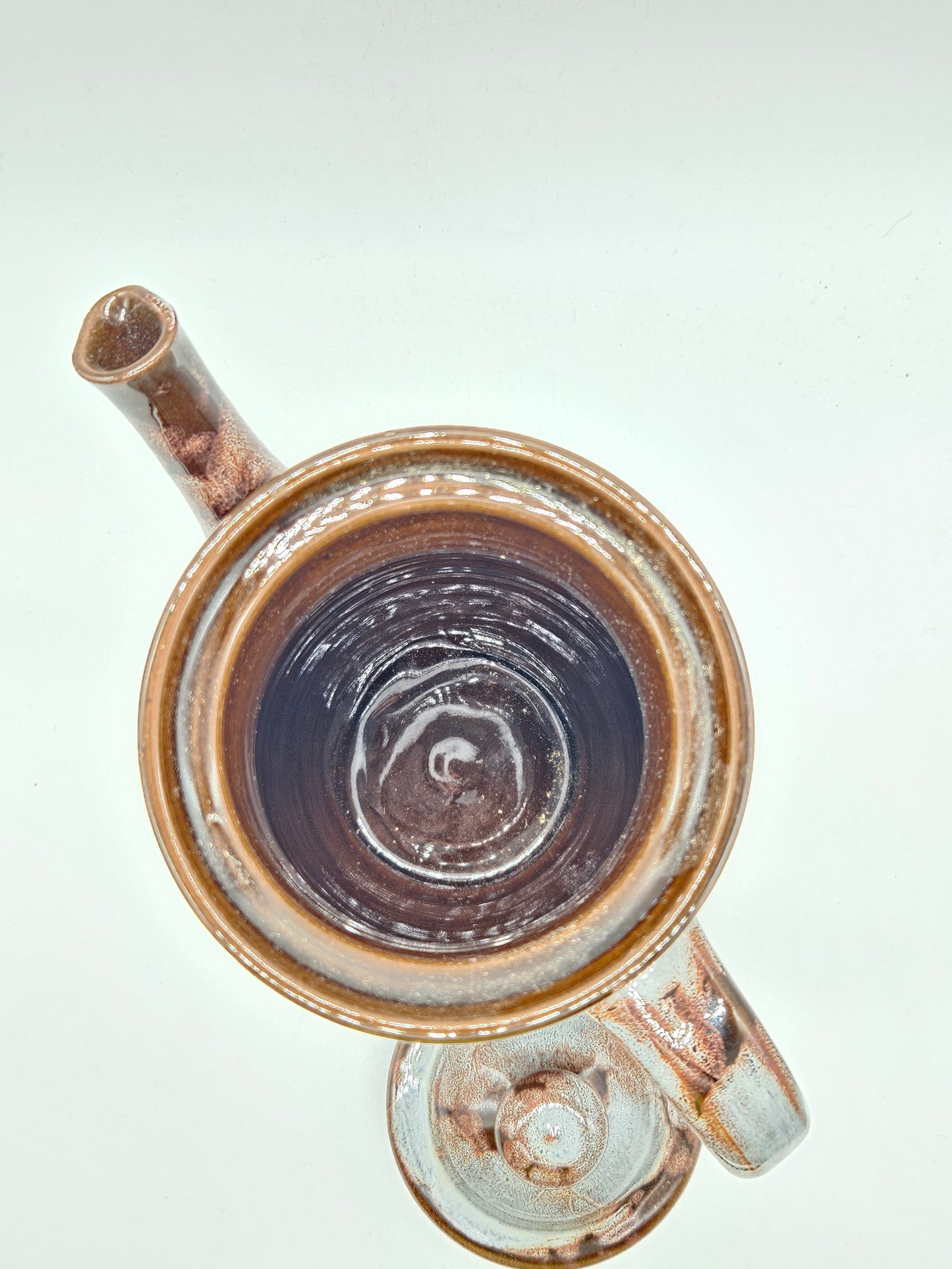 Vintage hand-made glazed Tea Pot, Evenny Pottery, Wales