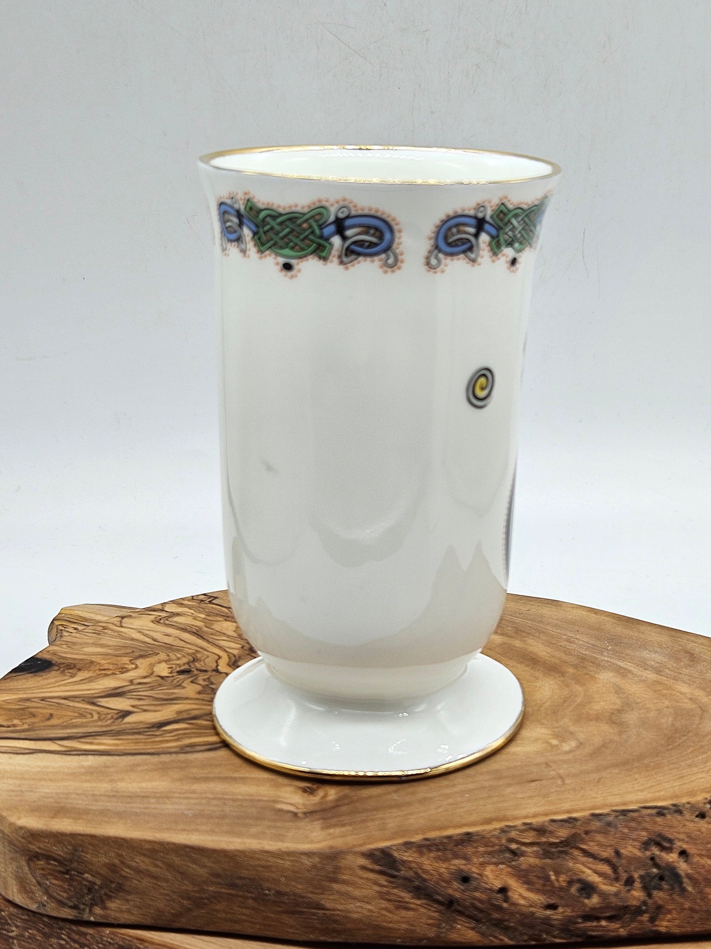 Vintage Fine Bone China Irish Coffee Cup, Royal Tara Book of Kells