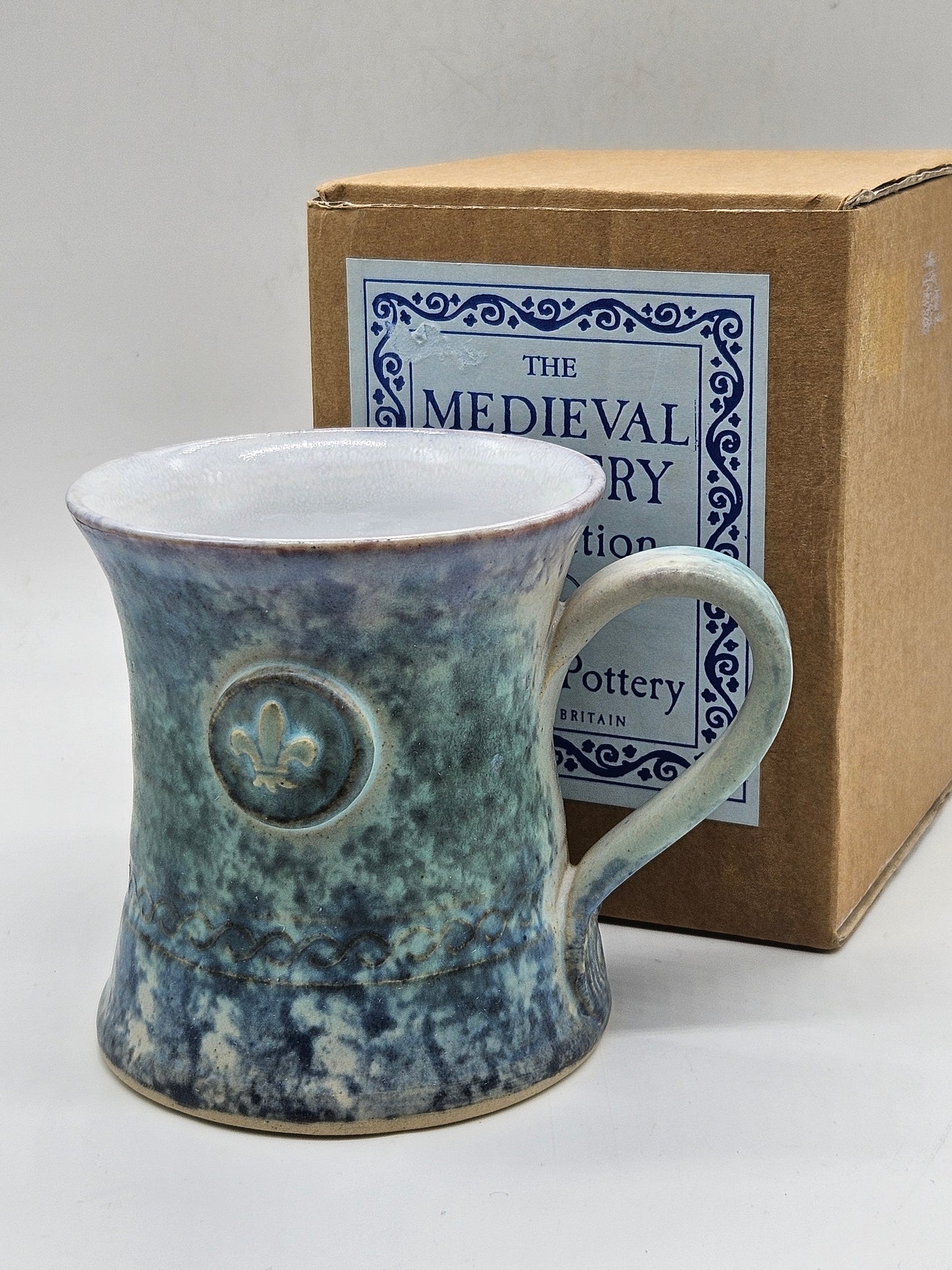 Conway Studio Pottery Silky finished Blue Mug, Medieval Collection