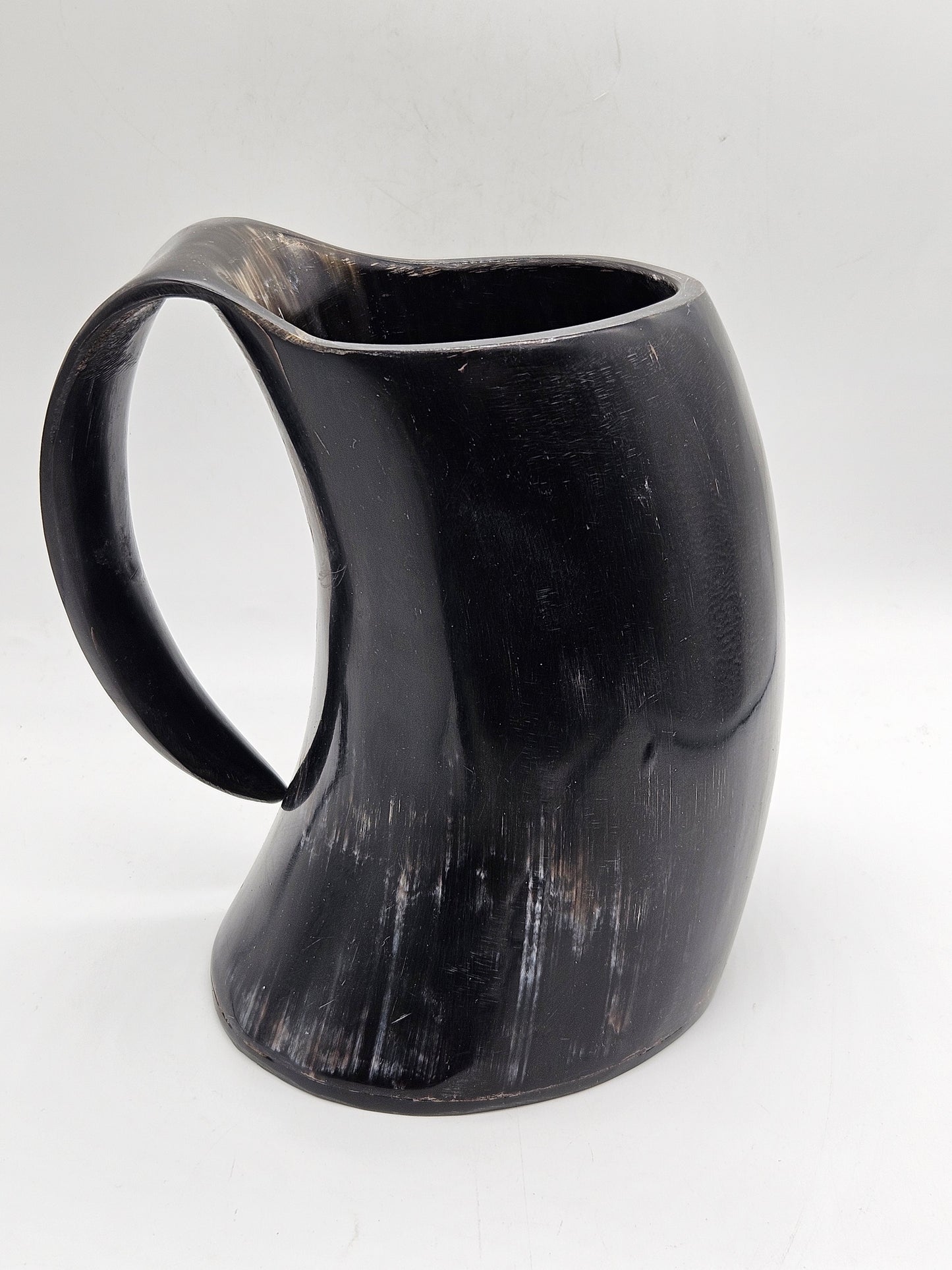 Huge 2 pints Vintage Horn Beer Tankard "Soul of Viking", Yorkshire