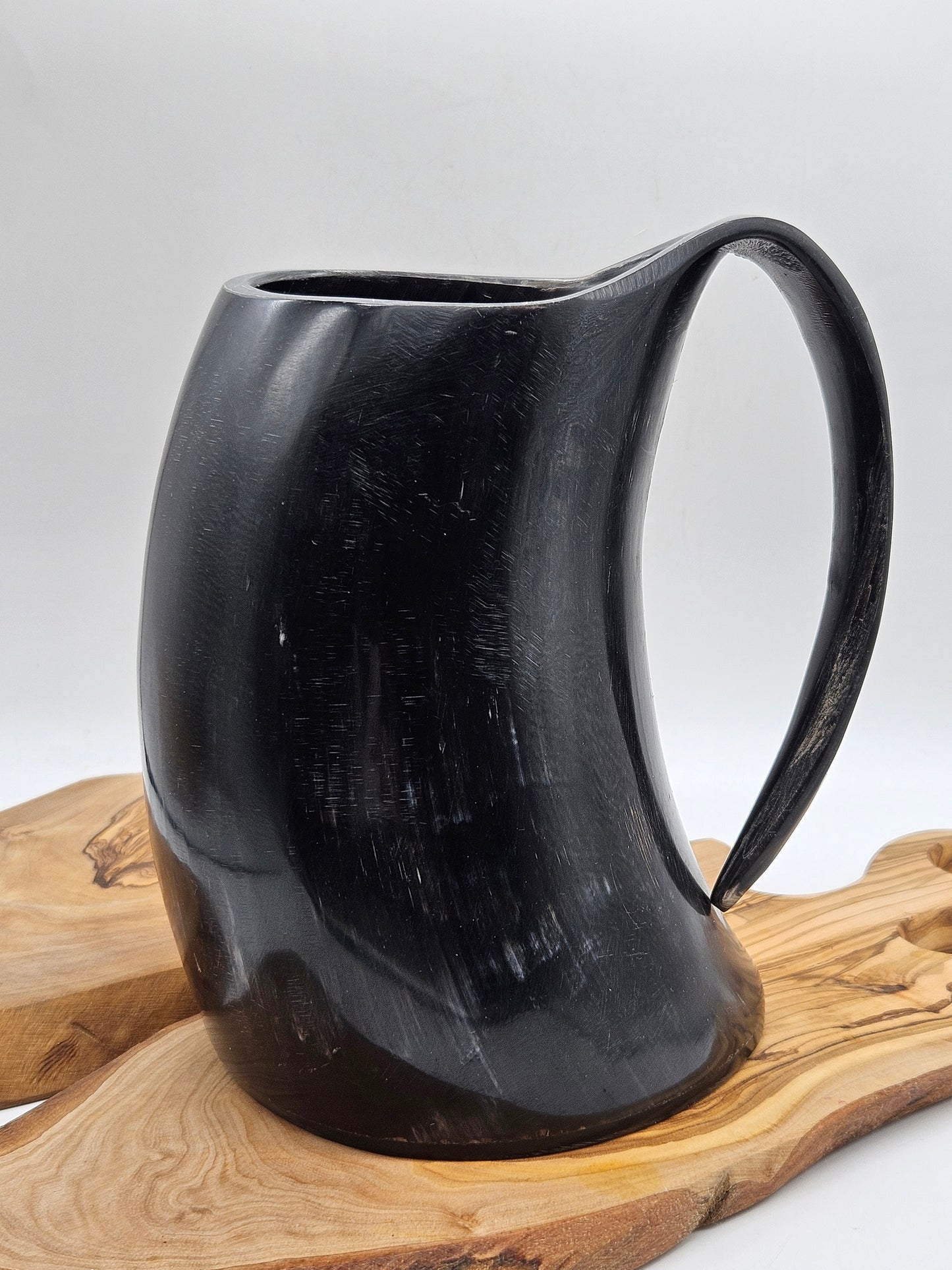 Huge 2 pints Vintage Horn Beer Tankard "Soul of Viking", Yorkshire