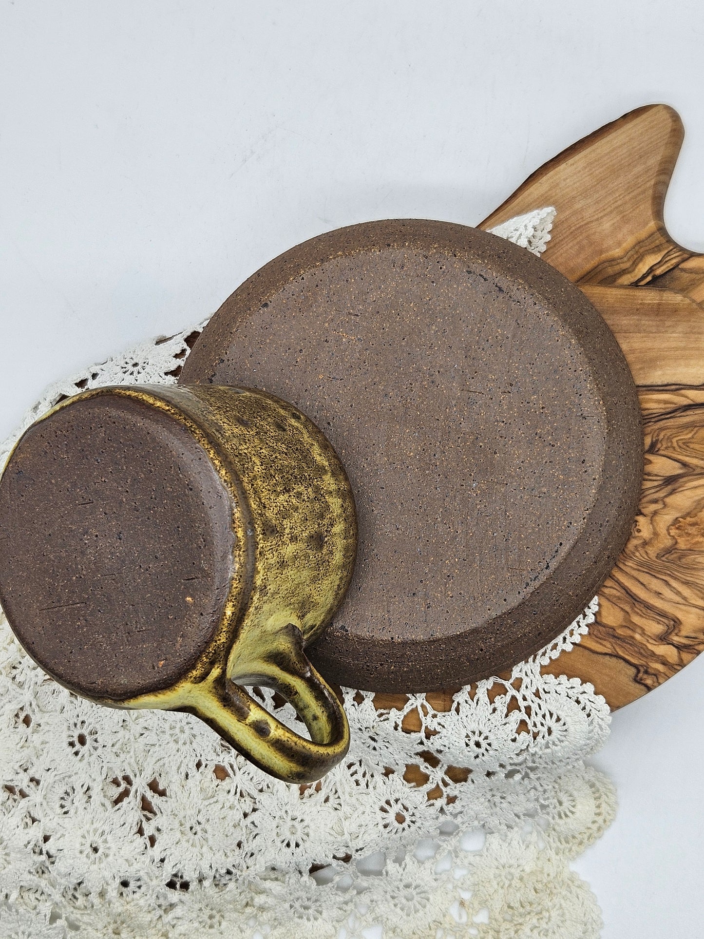 Studio Pottery Tea Cup and Saucer