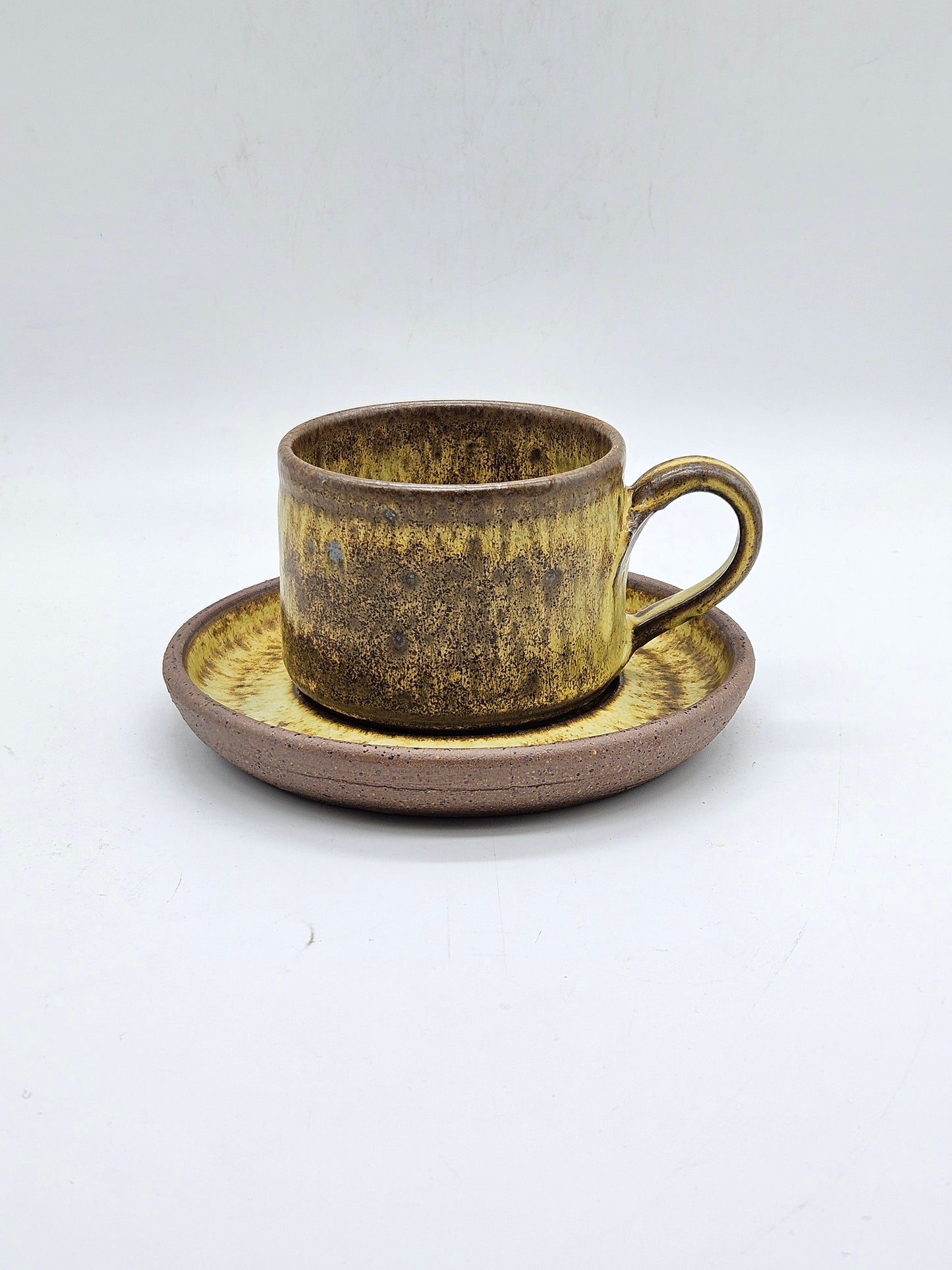 Studio Pottery Tea Cup and Saucer