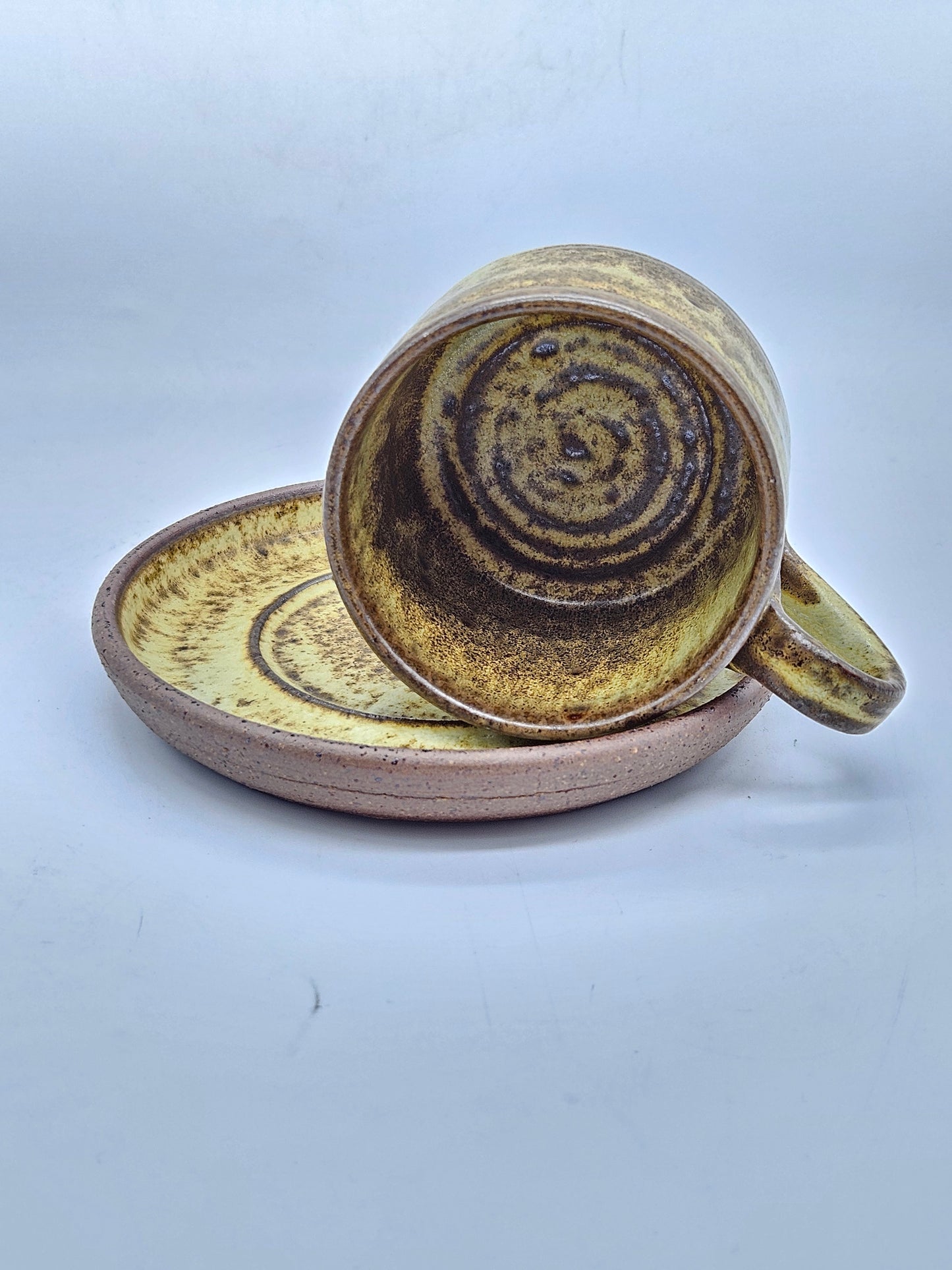 Studio Pottery Tea Cup and Saucer