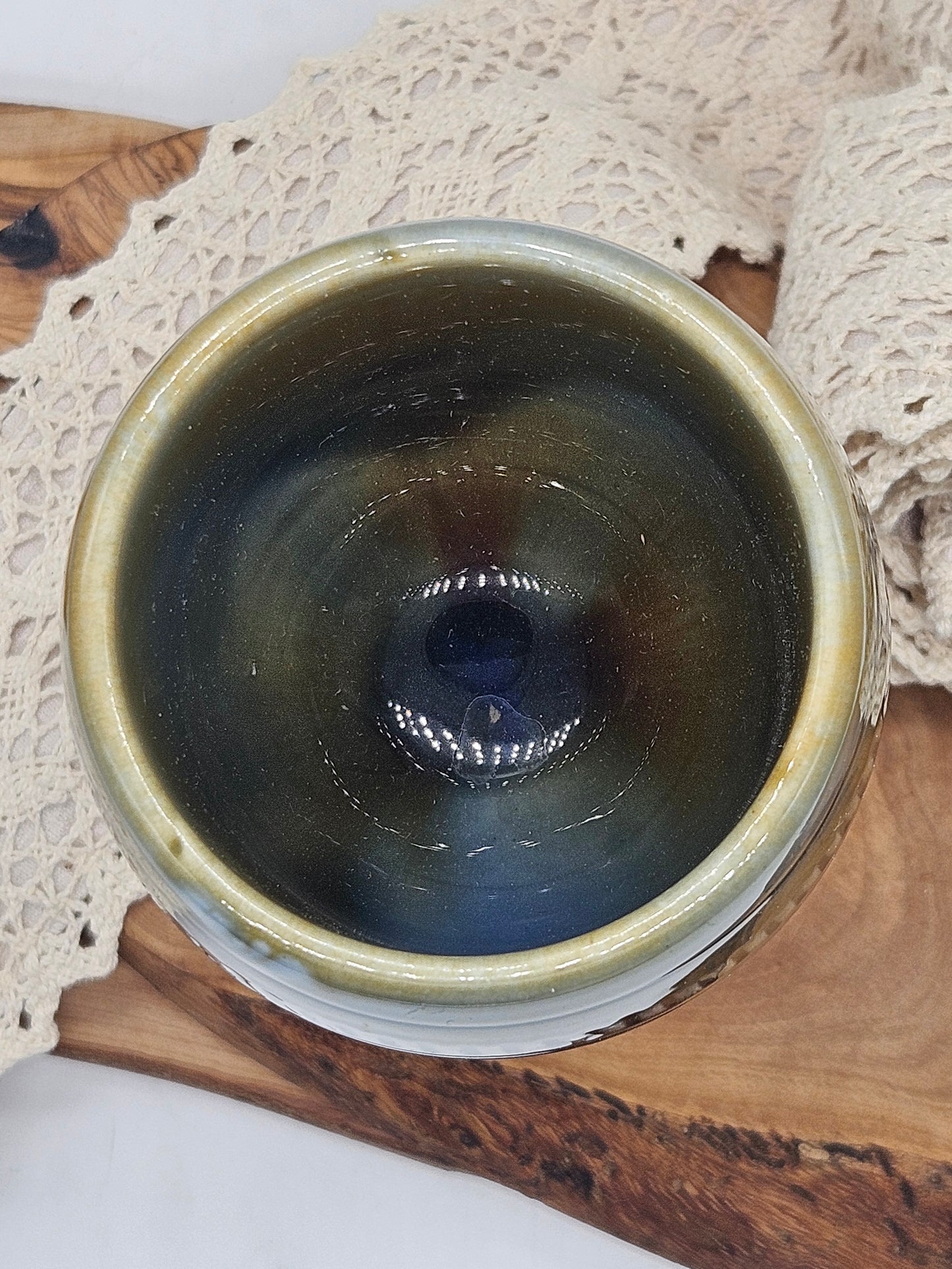 Studio Pottery fully Glazed Heavy Wine Goblet