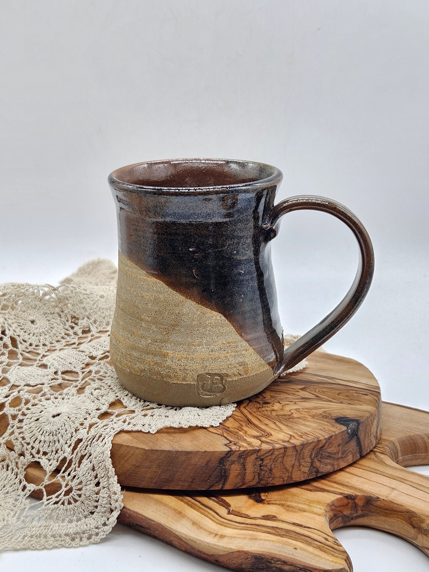 Vintage Studio Pottery Coffee size Mug "The Hill and The Rock", VGS