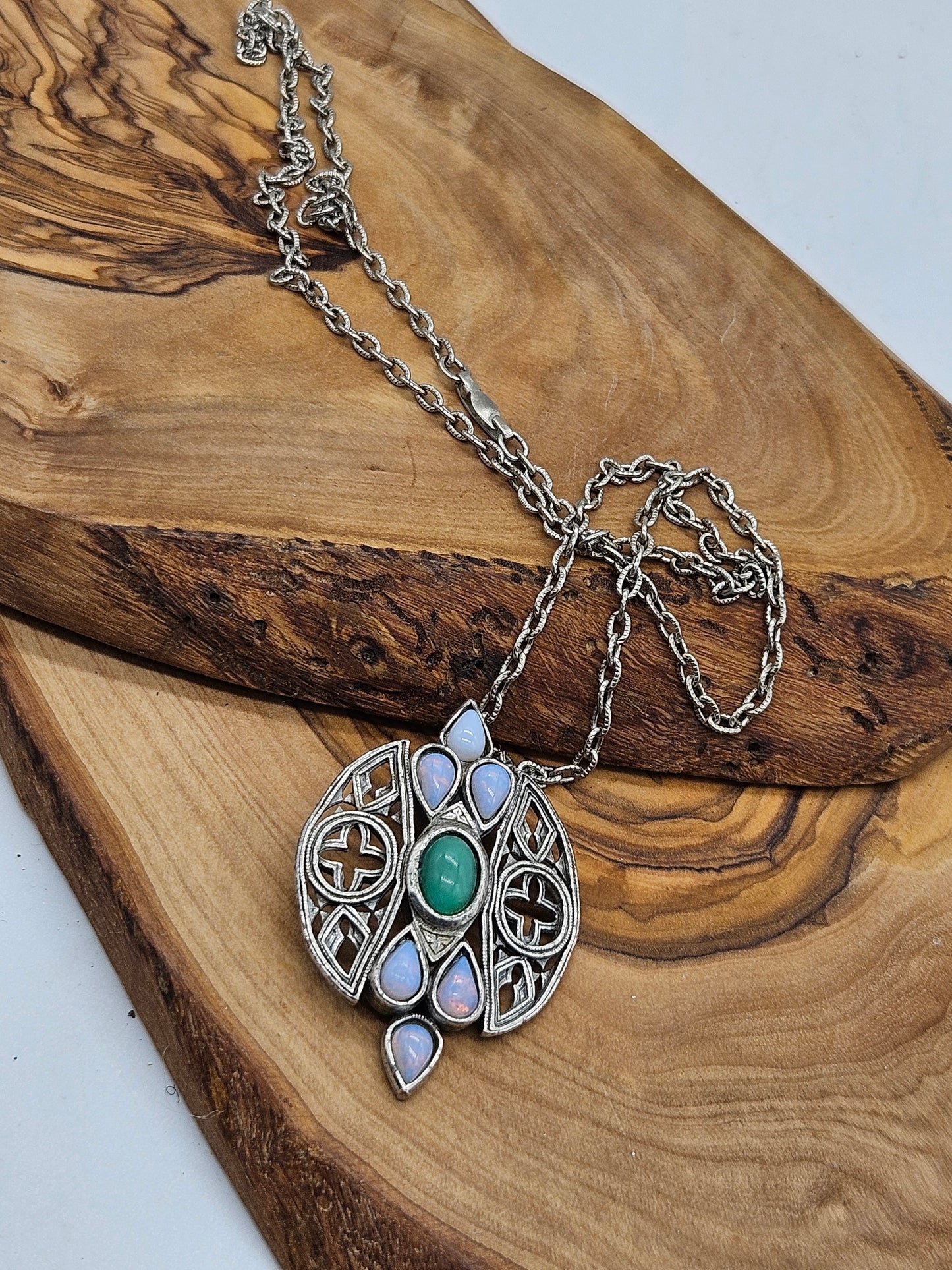 Vintage Scottish Pendant with Chain, Miracle