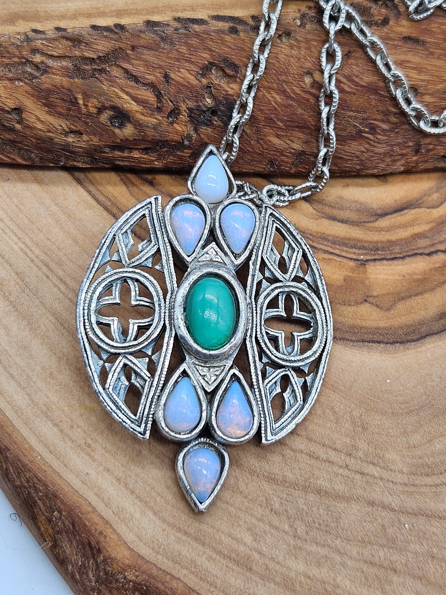 Vintage Scottish Pendant with Chain, Miracle