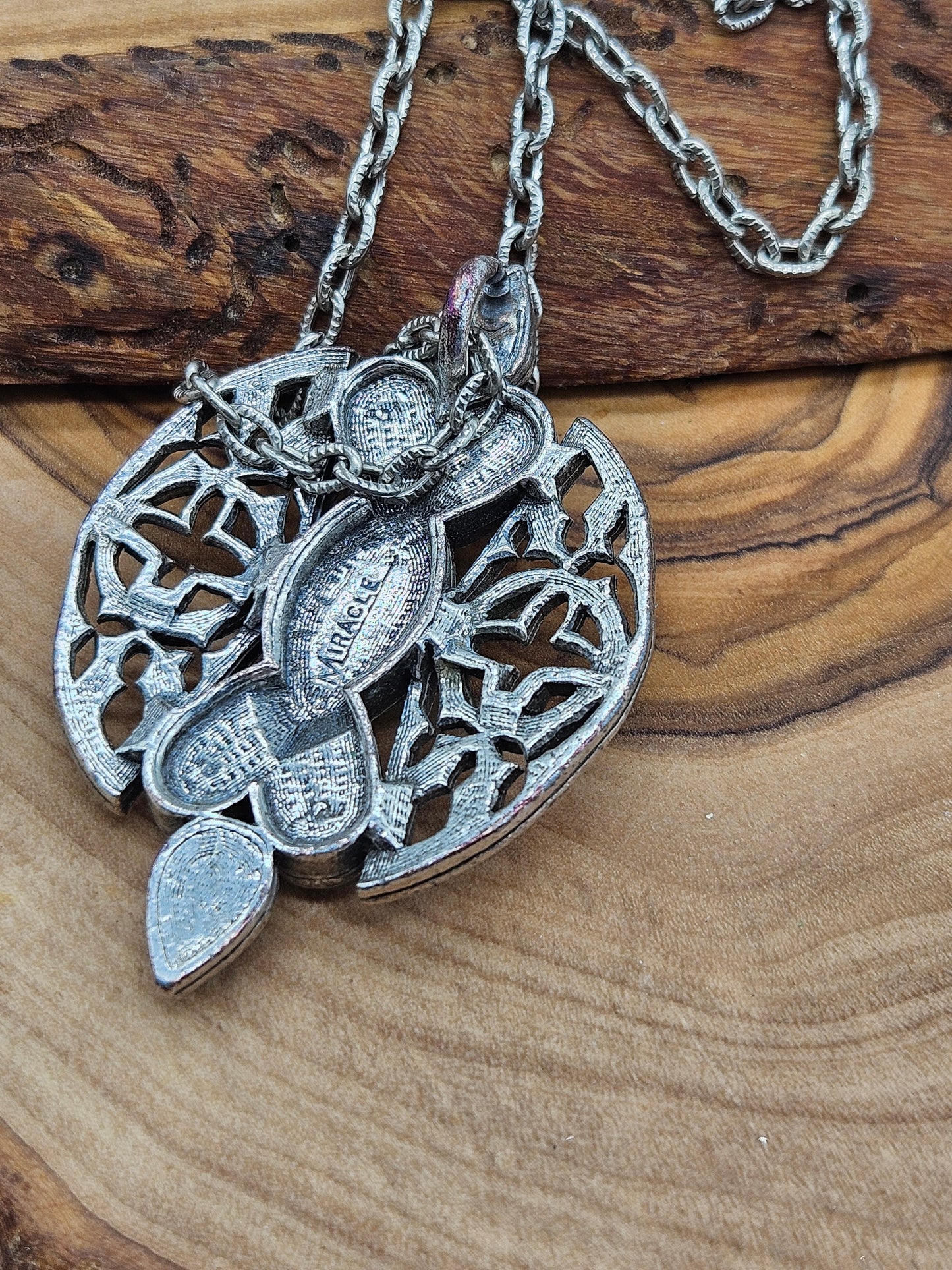 Vintage Scottish Pendant with Chain, Miracle
