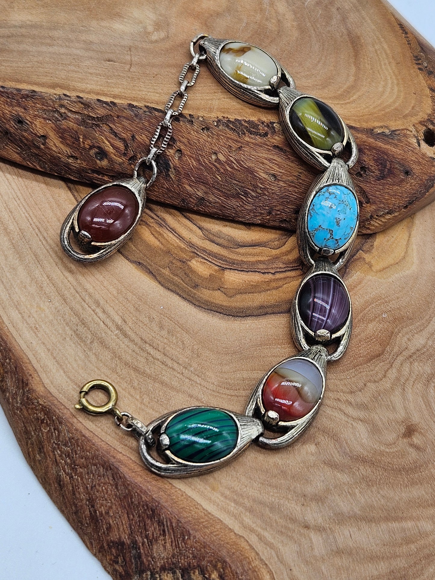 Vintage/antique Bracelet with Scottish gemstones, Scotland
