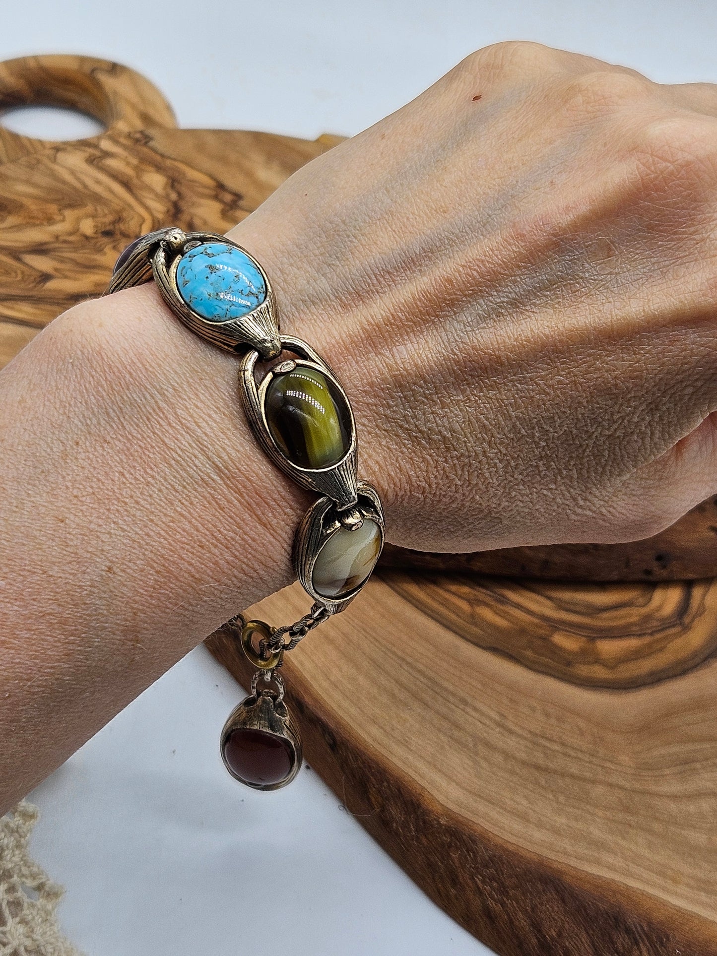 Vintage/antique Bracelet with Scottish gemstones, Scotland