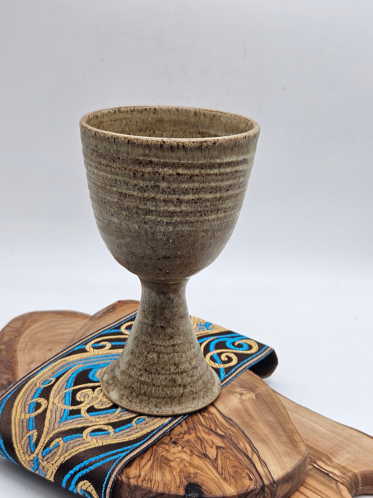 Vintage Studio Pottery Medieval-style Medium Size Goblet