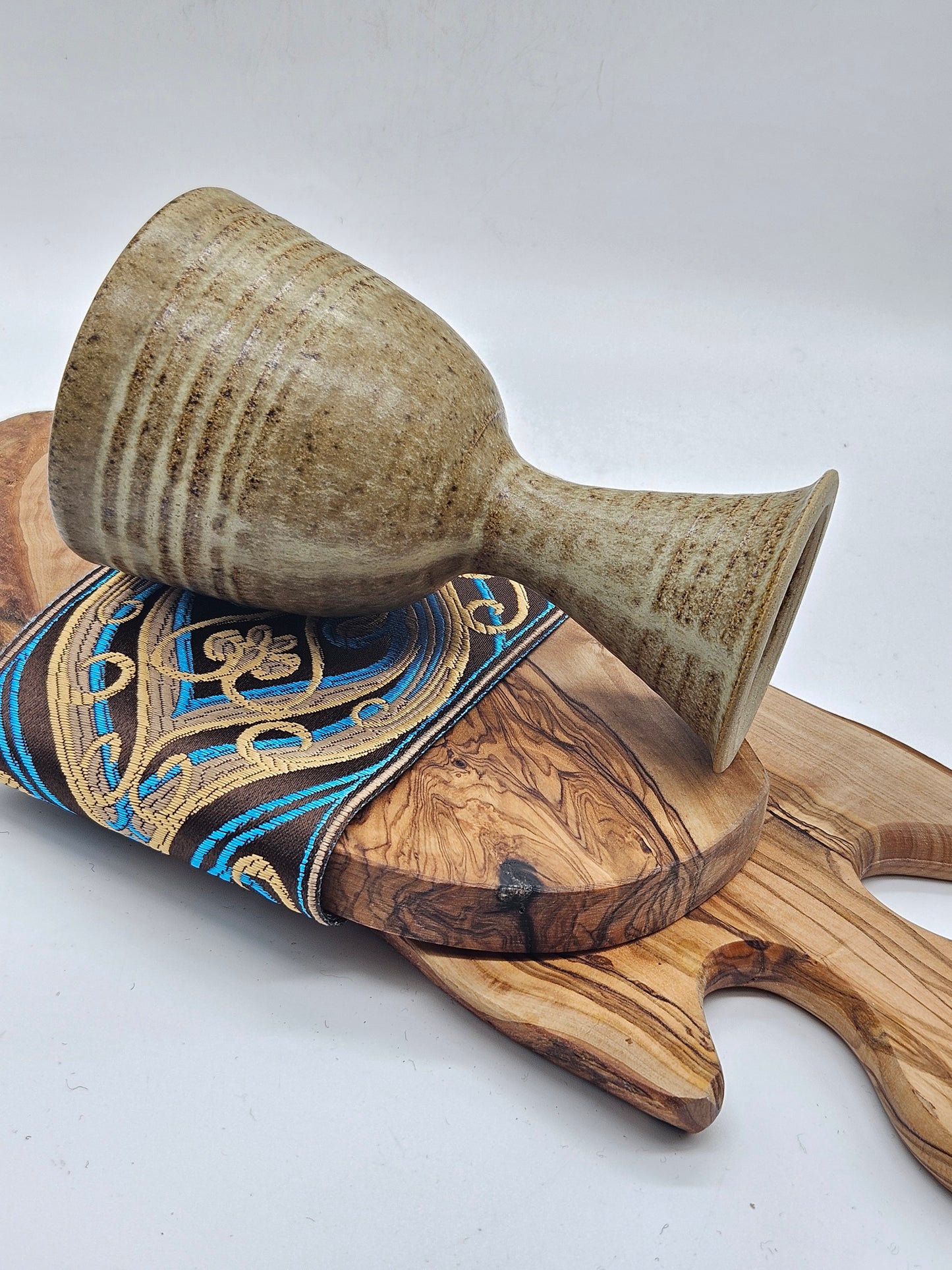 Vintage Studio Pottery Medieval-style Medium Size Goblet