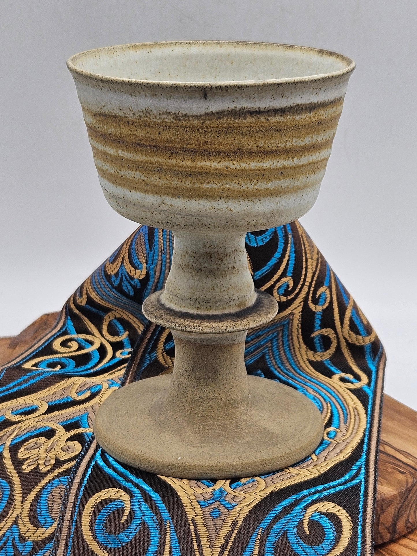 Vintage Studio Pottery Medium Size Rustic-style Goblet