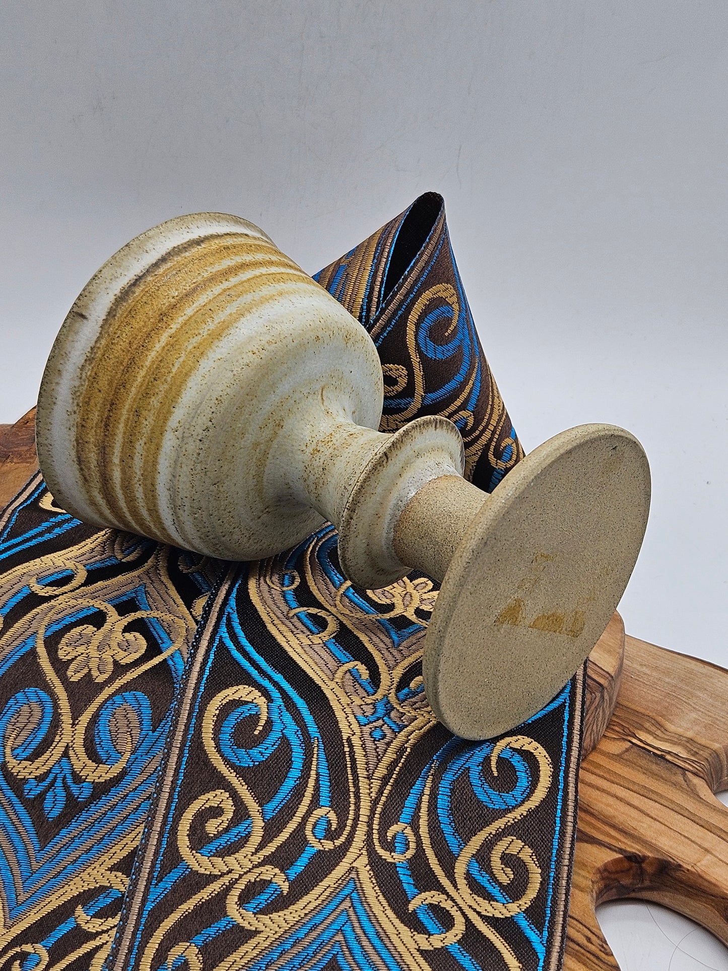 Vintage Studio Pottery Medium Size Rustic-style Goblet