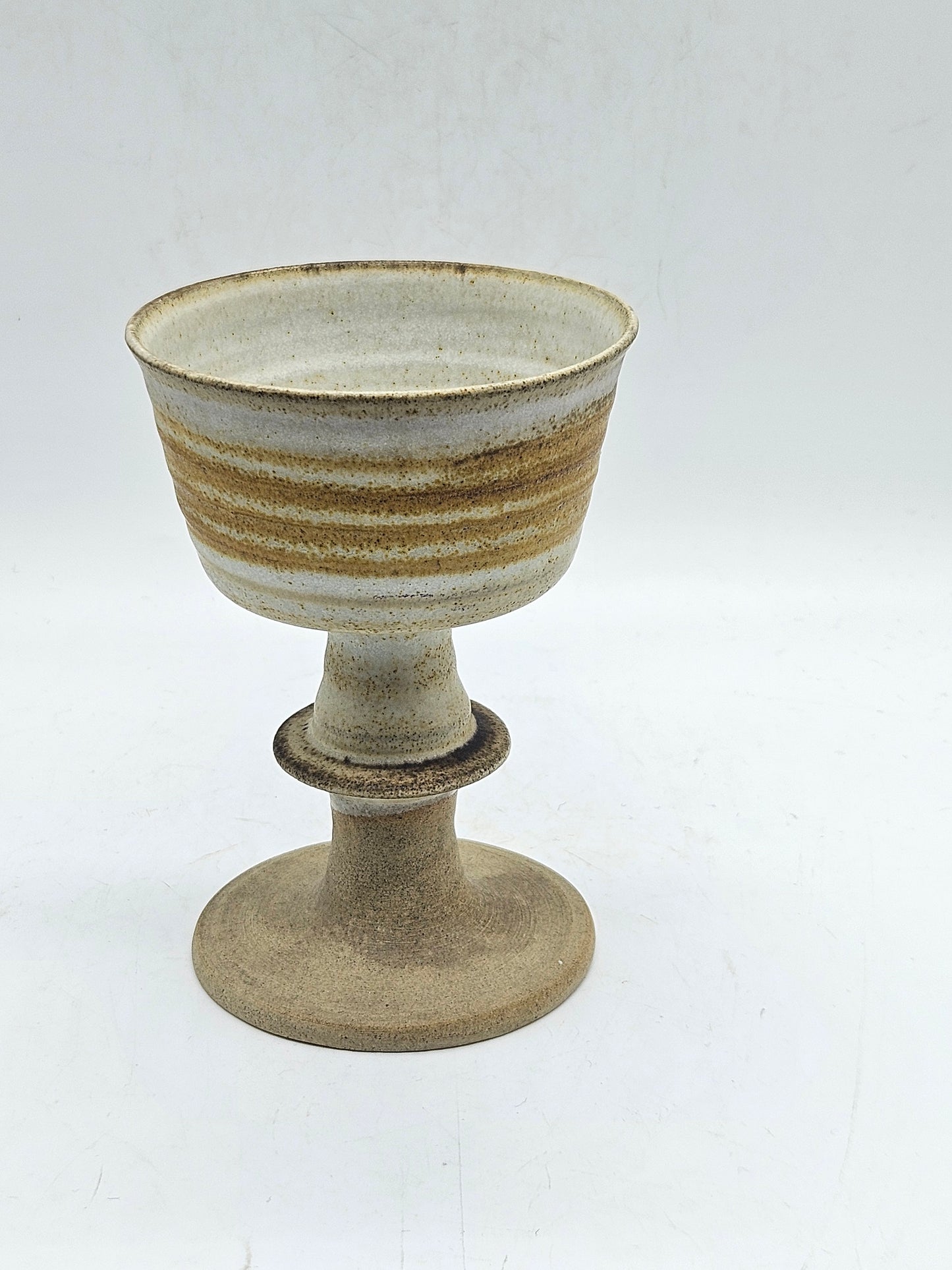 Vintage Studio Pottery Medium Size Rustic-style Goblet