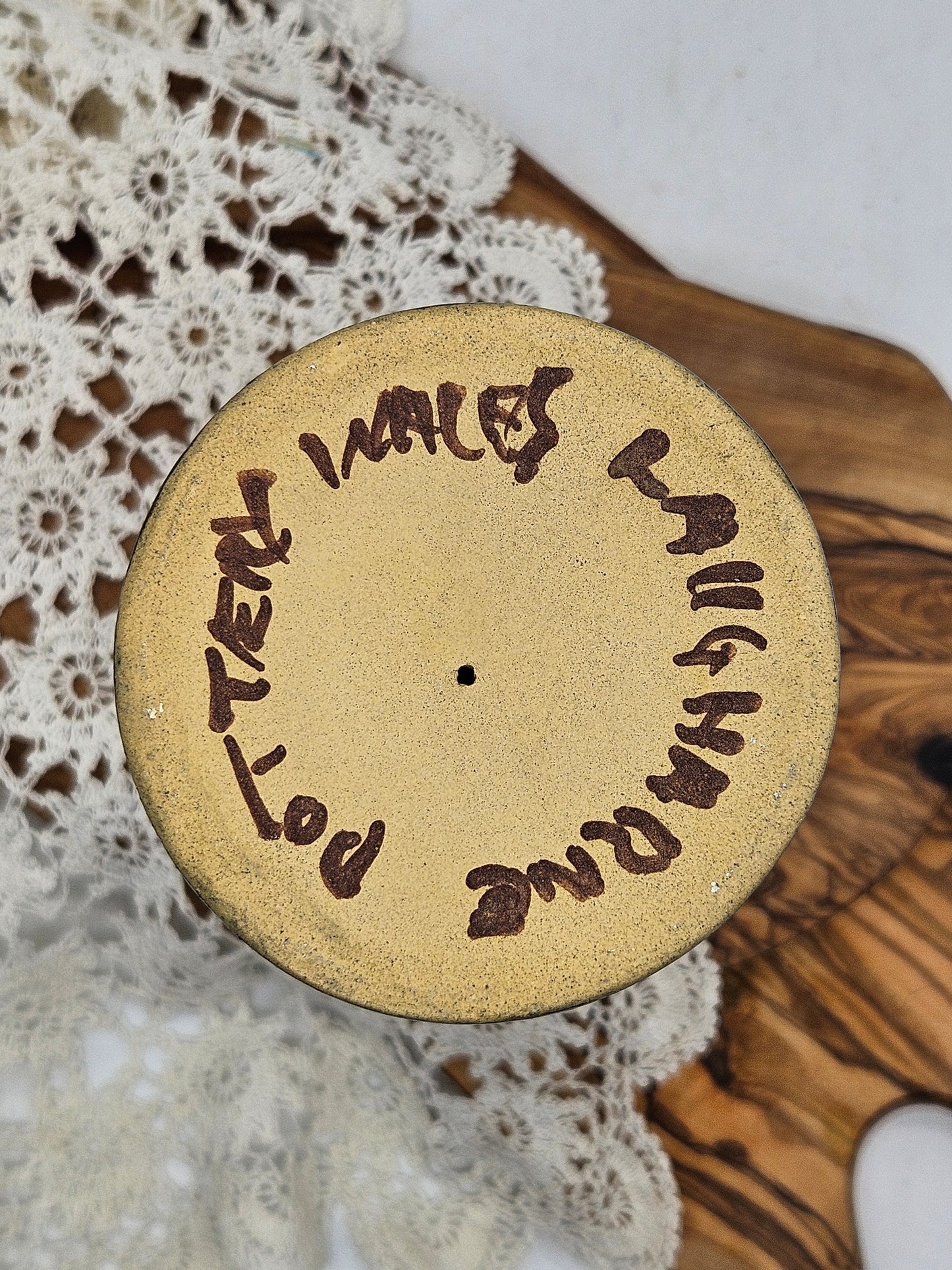 Vintage Studio Pottery Goblet Mushroom Magic, VGC
