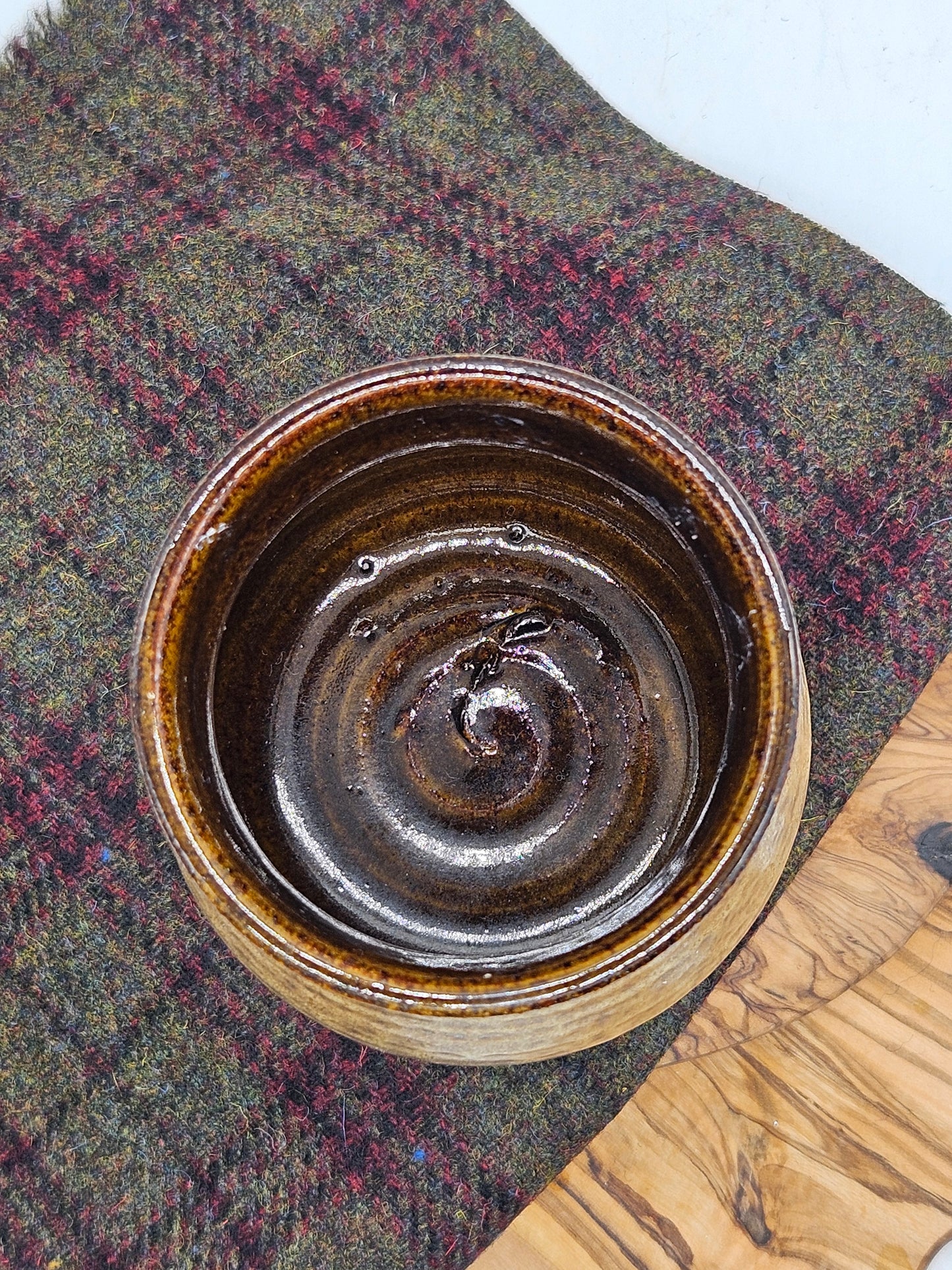 Vintage Studio Pottery Fully Glazed Tulip Shape Goblet, VGC