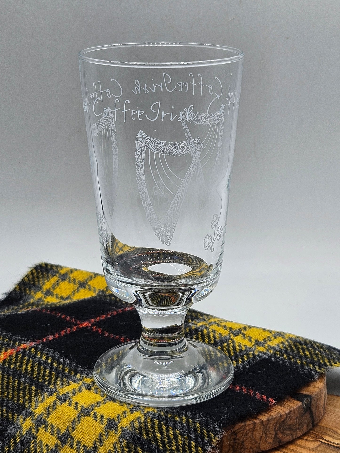 Vintage Irish Glass, Harp pattern, VGC