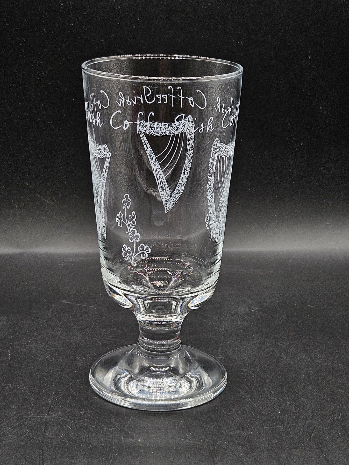 Vintage Irish Glass, Harp pattern, VGC