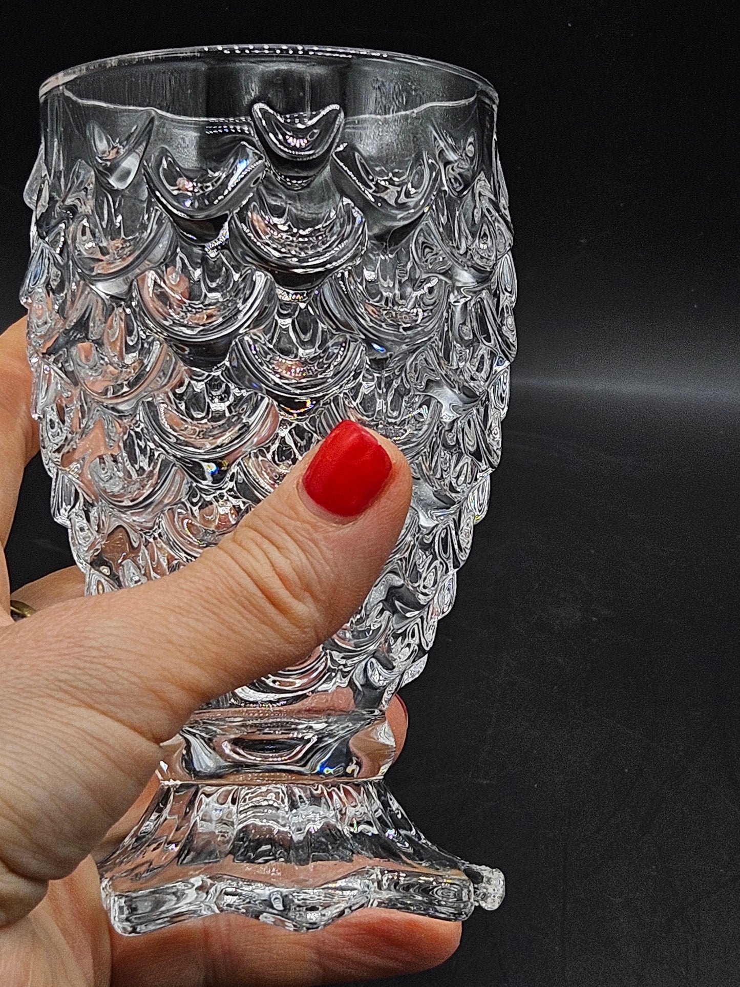 Vintage Mermaid Tail shape Glass, VGC EB122