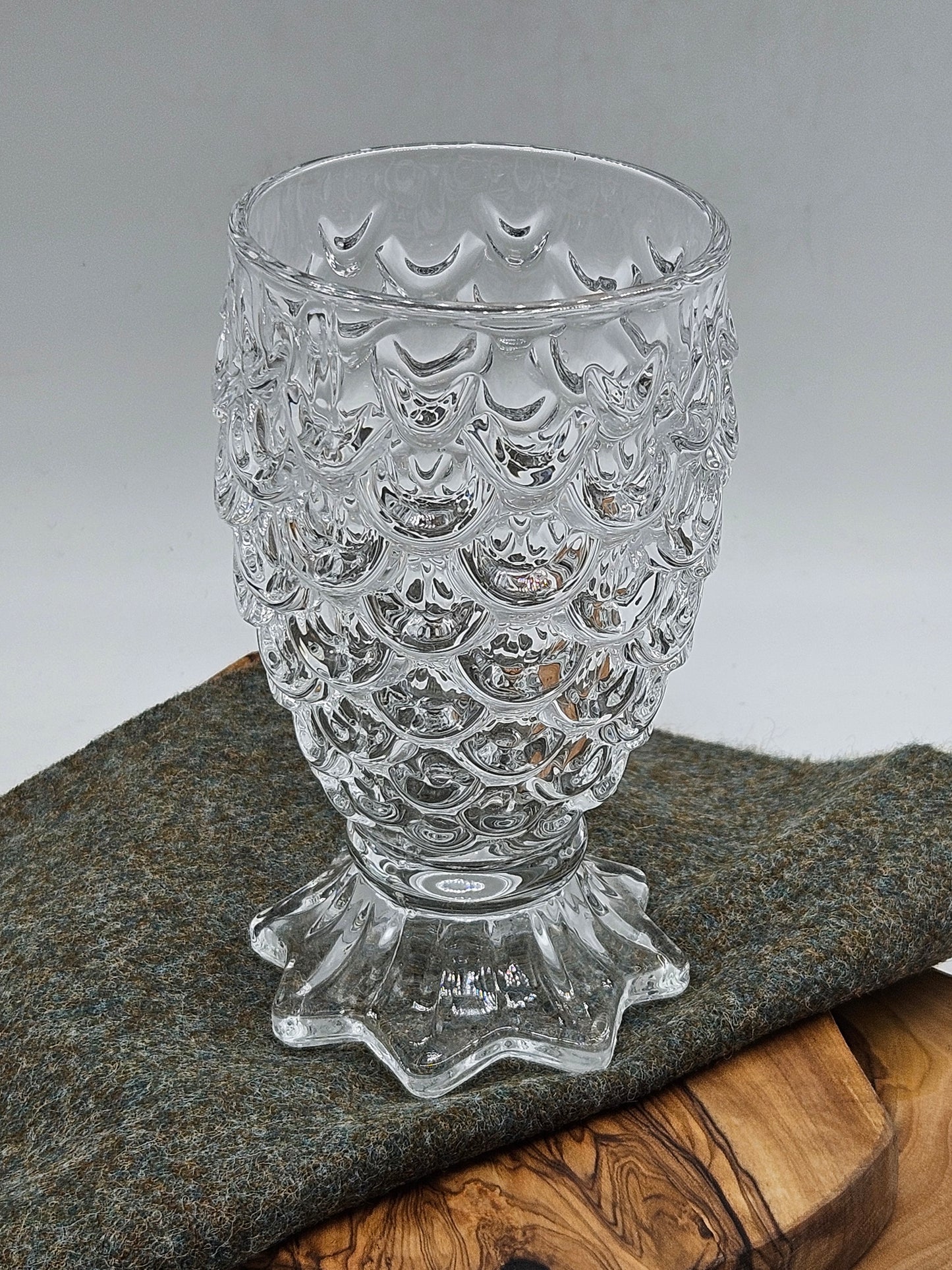 Vintage Mermaid Tail shape Glass, VGC EB122