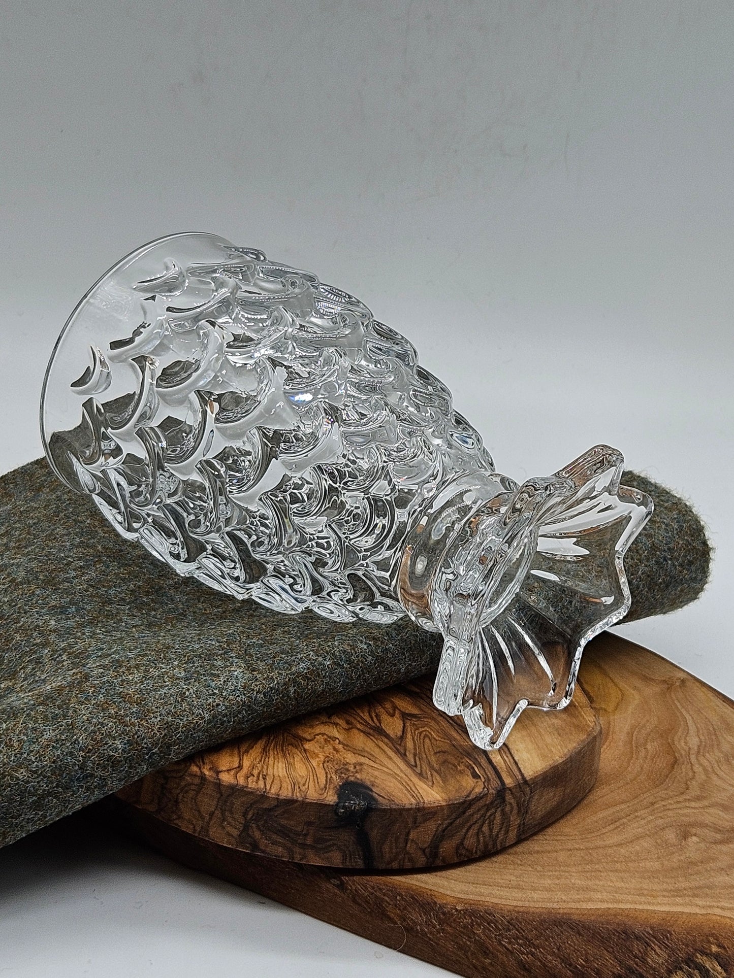 Vintage Mermaid Tail shape Glass, VGC EB122