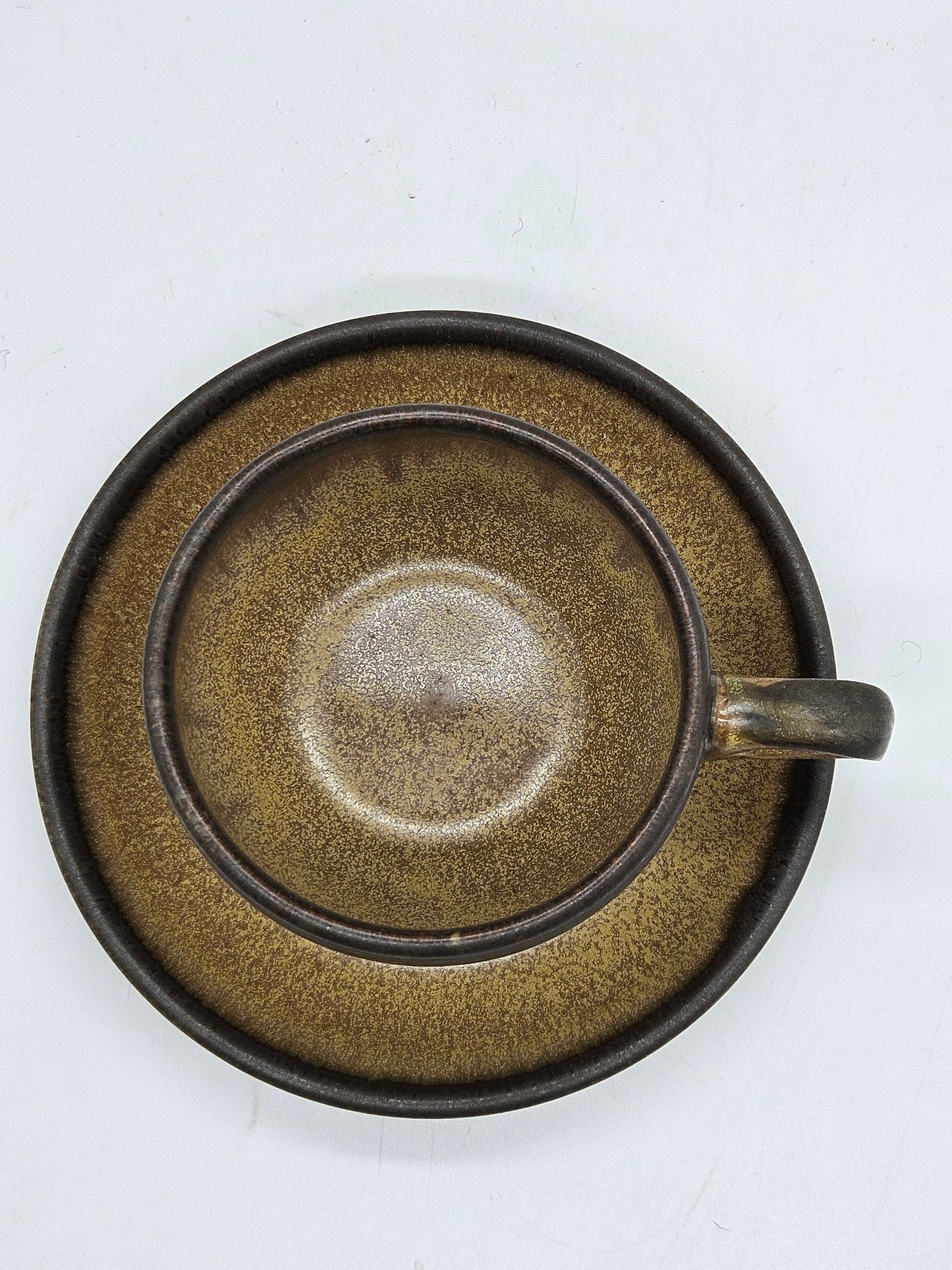 Vintage Denby Romany tea cup and saucer, VGC