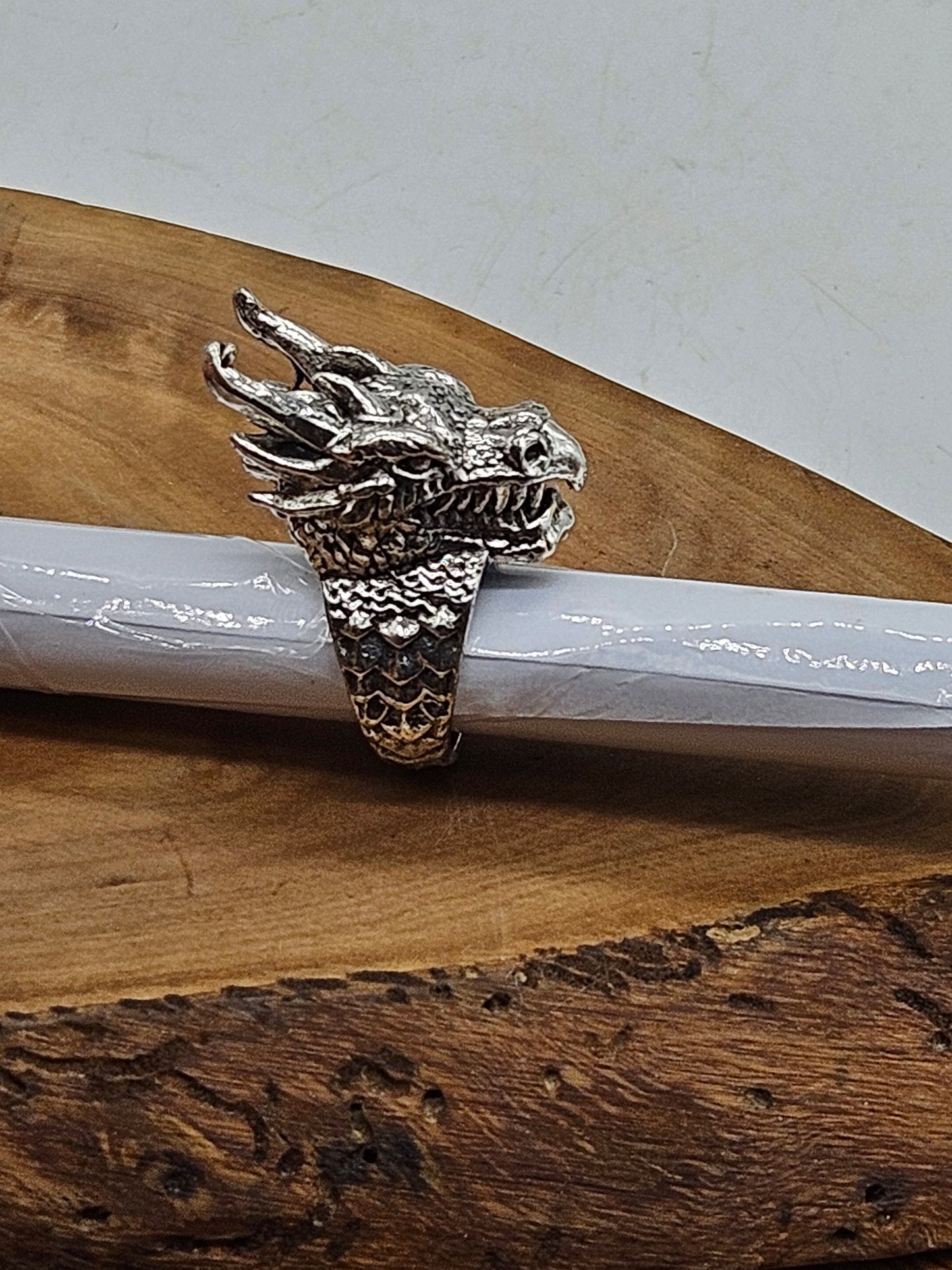 Beautifully detailed adjustable ring Dragon-snake Size 6 (L)