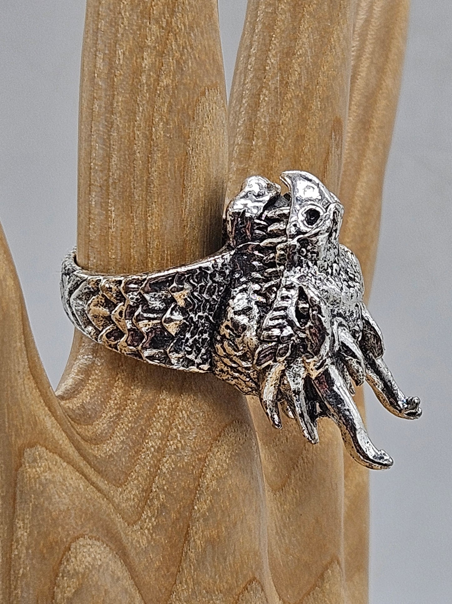 Beautifully detailed adjustable ring Dragon-snake Size 6 (L)