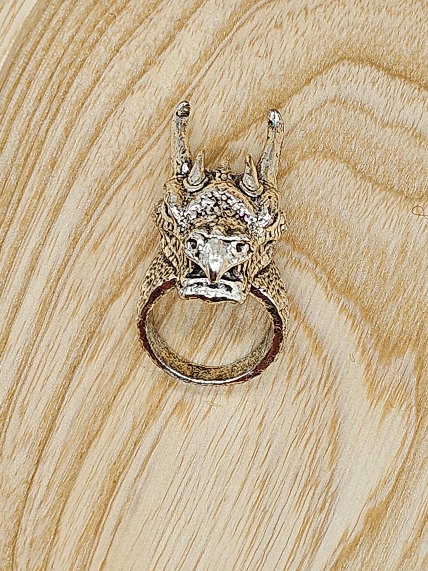 Beautifully detailed adjustable ring Dragon-snake Size 6 (L)
