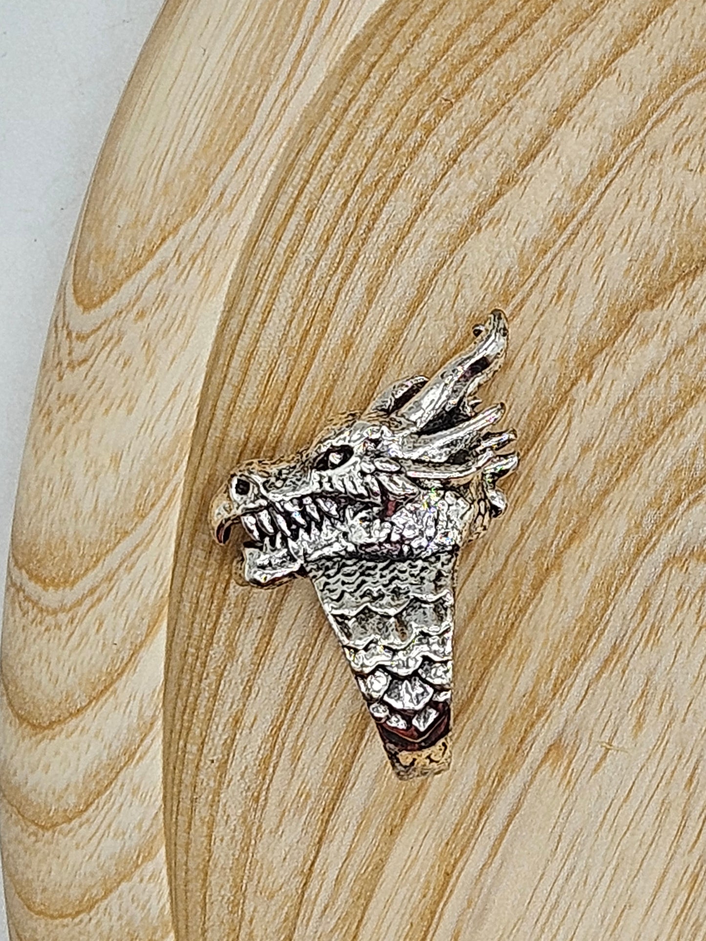 Beautifully detailed adjustable ring Dragon-snake Size 6 (L)