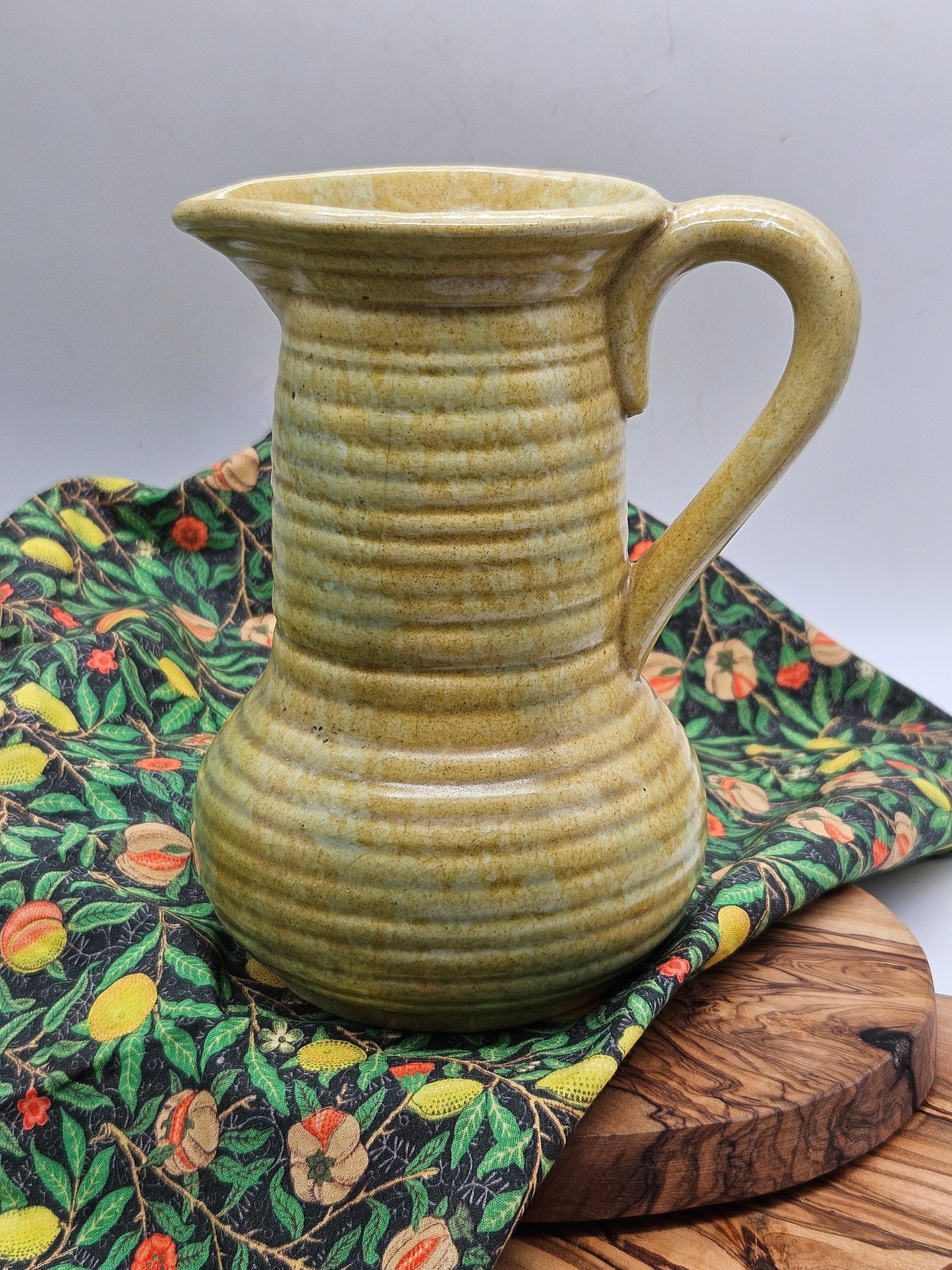 Vintage Studio Pottery Milk Jug, Unusual shape