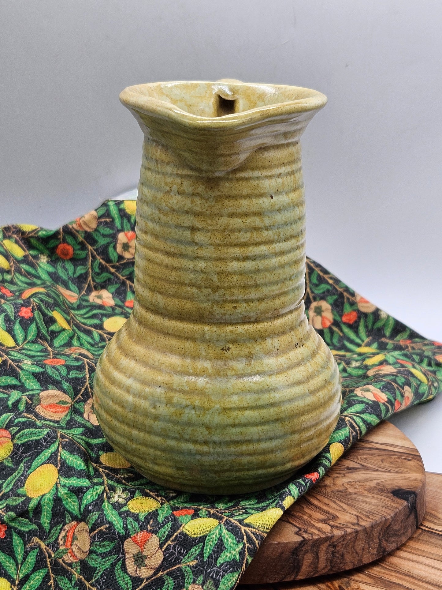 Vintage Studio Pottery Milk Jug, Unusual shape