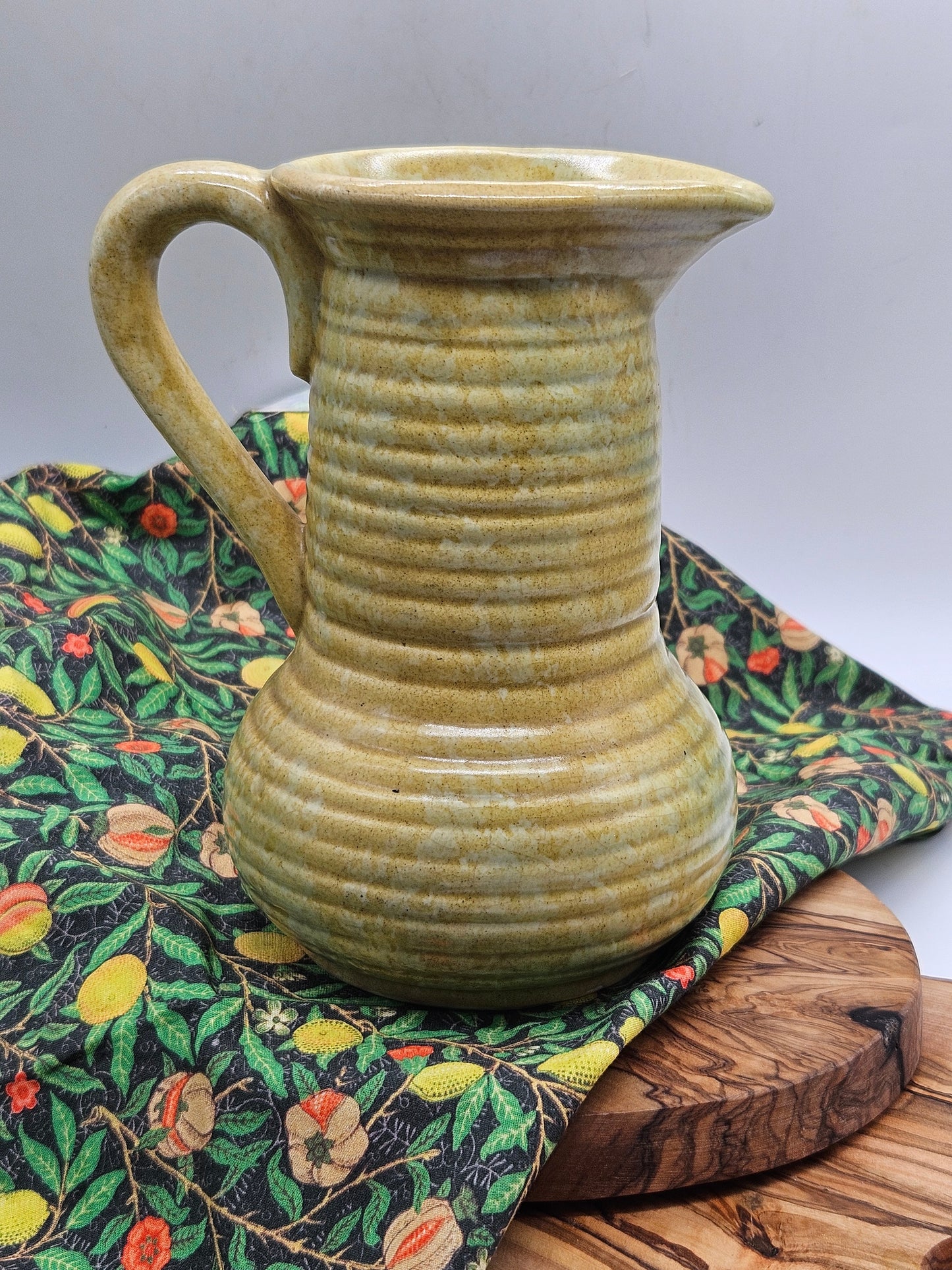 Vintage Studio Pottery Milk Jug, Unusual shape