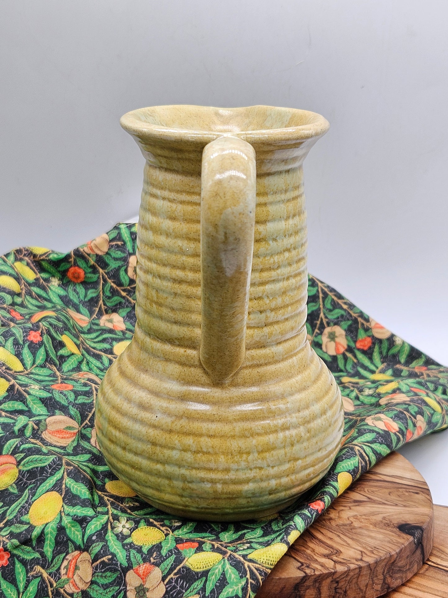 Vintage Studio Pottery Milk Jug, Unusual shape