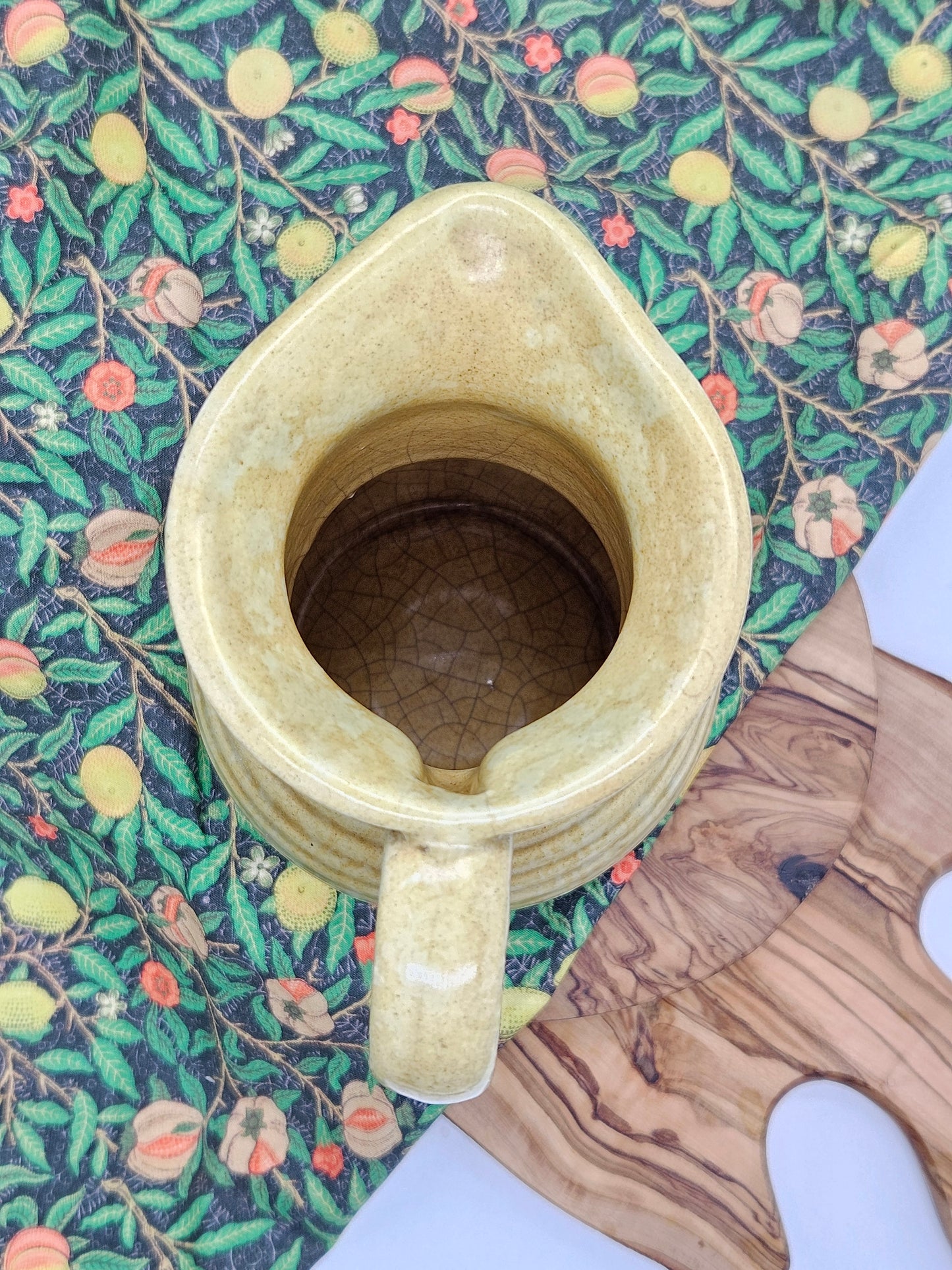 Vintage Studio Pottery Milk Jug, Unusual shape