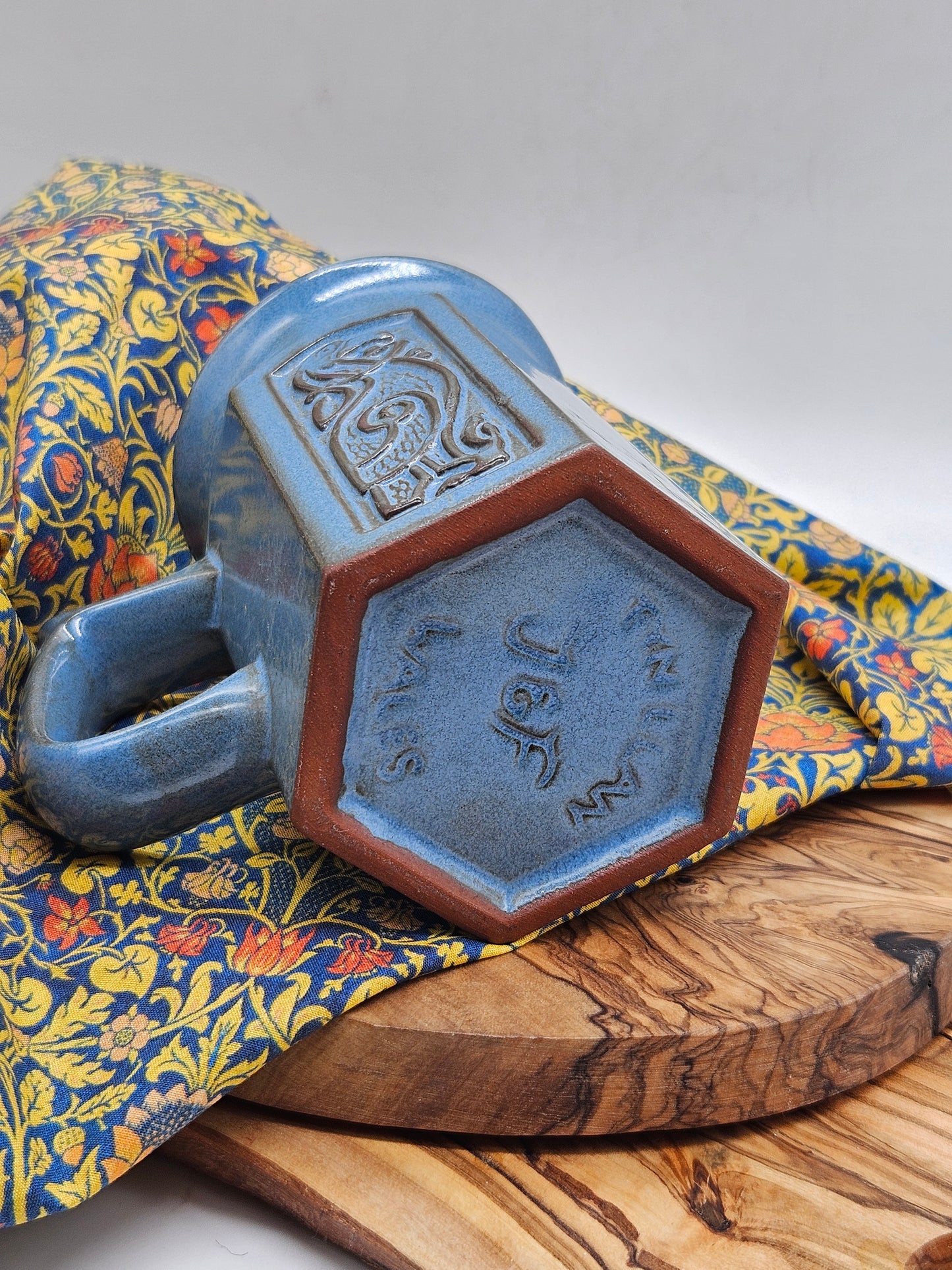 Vintage Studio Pottery Tyn Llan Blue Mug