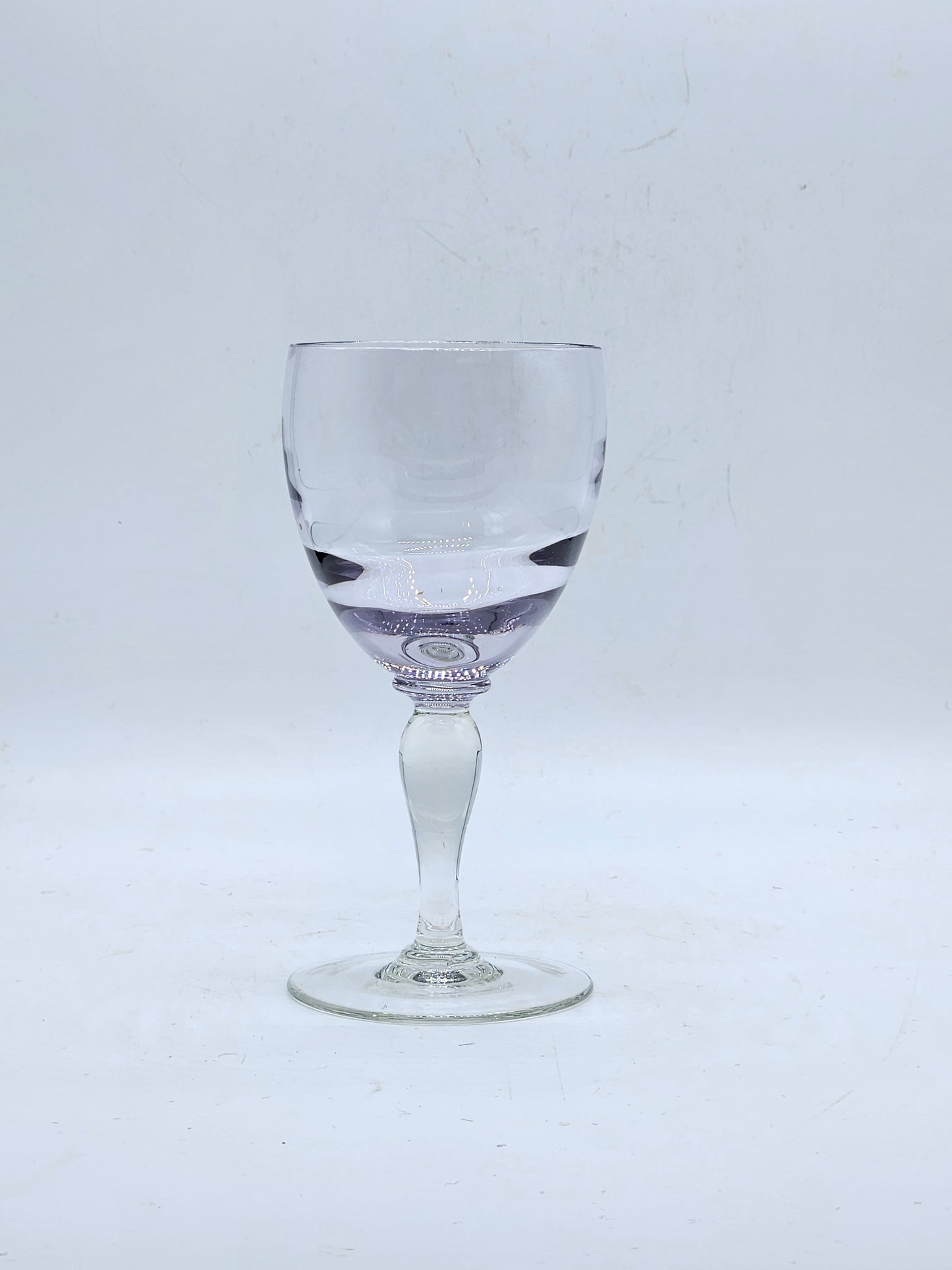 Vintage lavender small wine glass