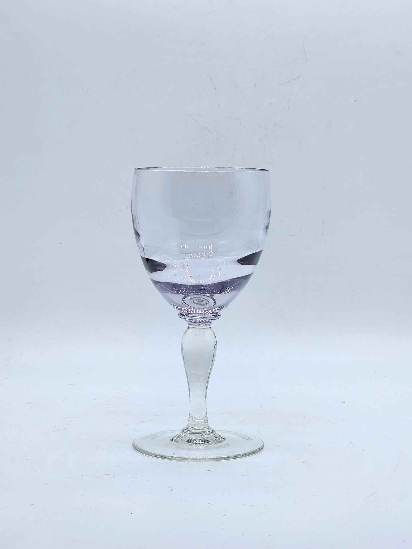 Vintage lavender small wine glass