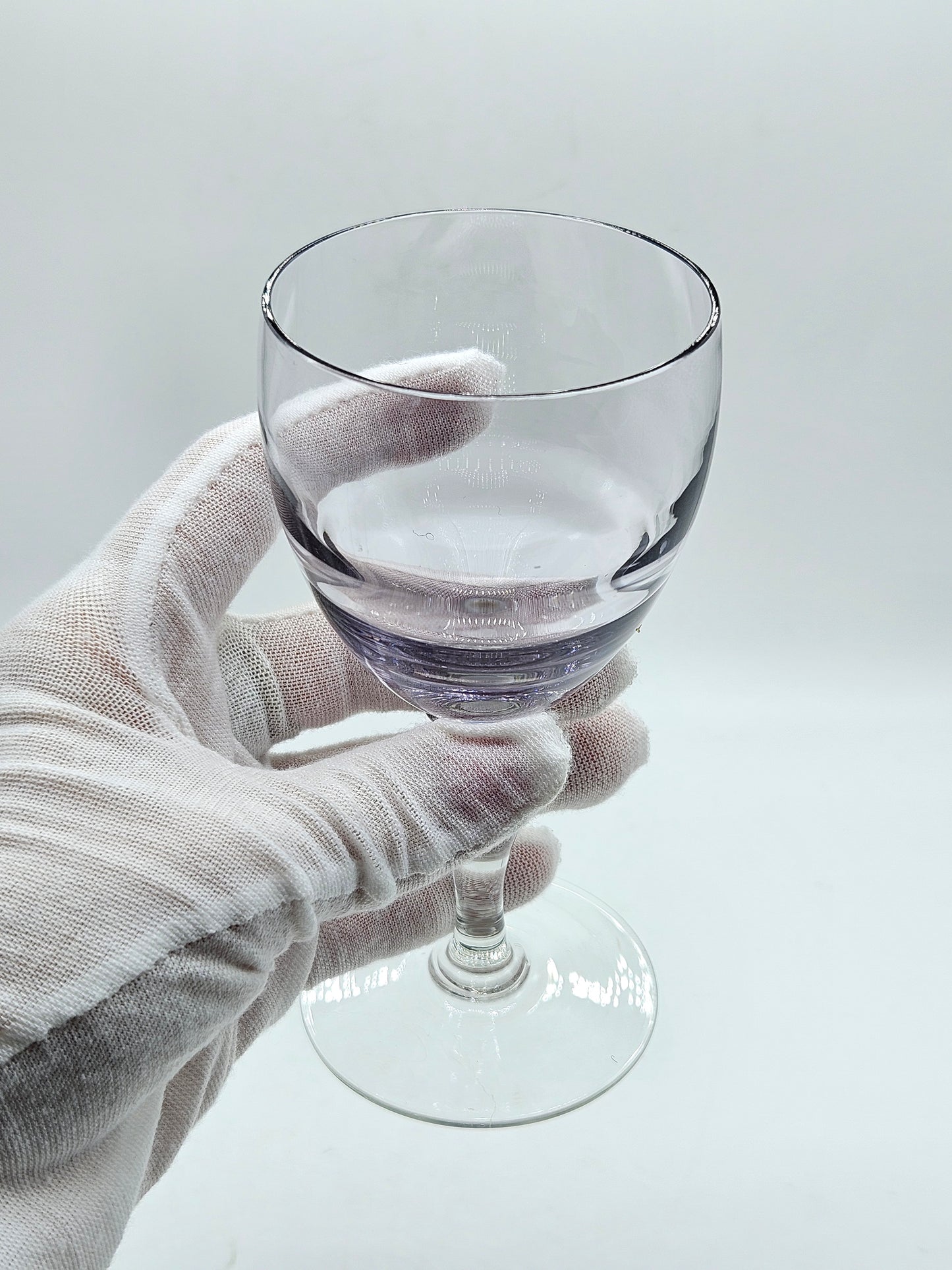 Vintage lavender small wine glass