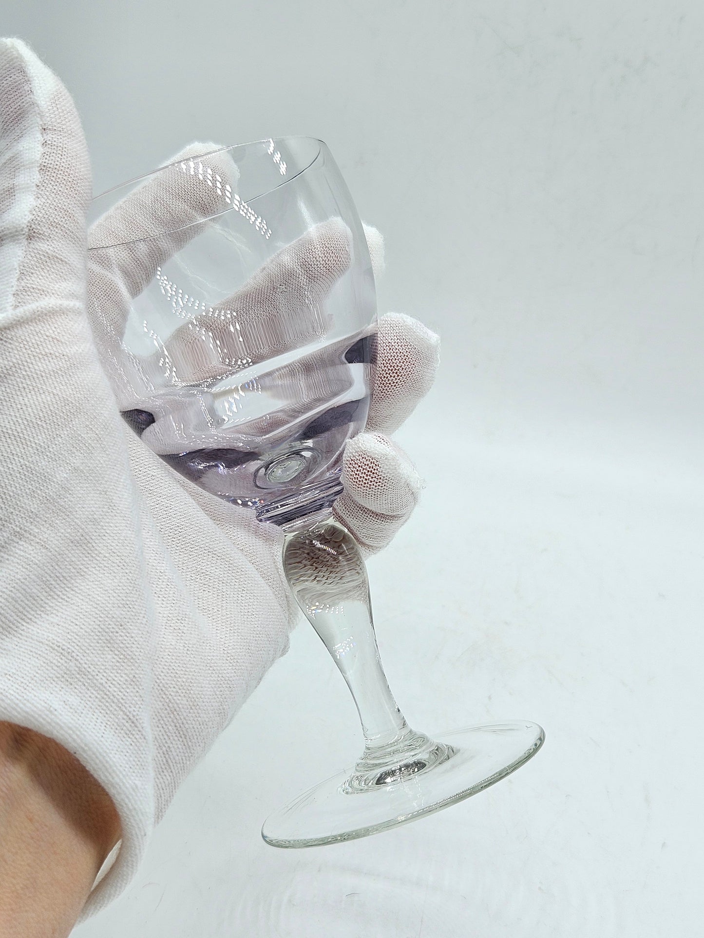 Vintage lavender small wine glass