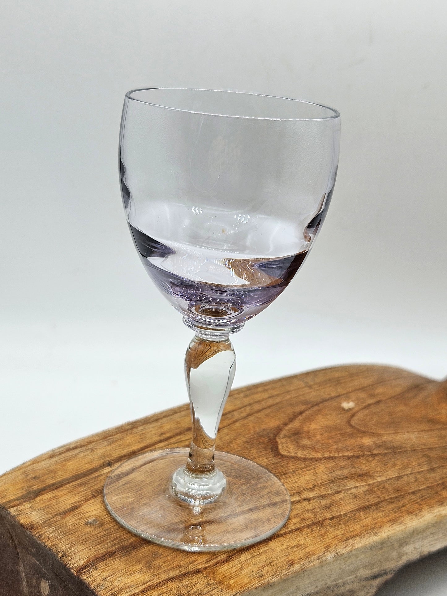 Vintage lavender small wine glass